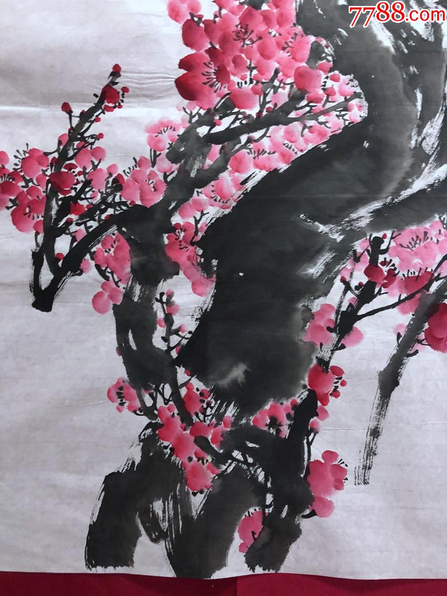 书画10328著名画家何俊德花鸟画喜上眉梢