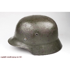 二战德国海军装备的m35钢盔et66头围58厘米批号3662