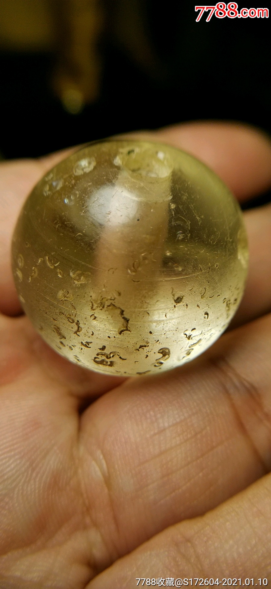 清代琉璃冒顶珠