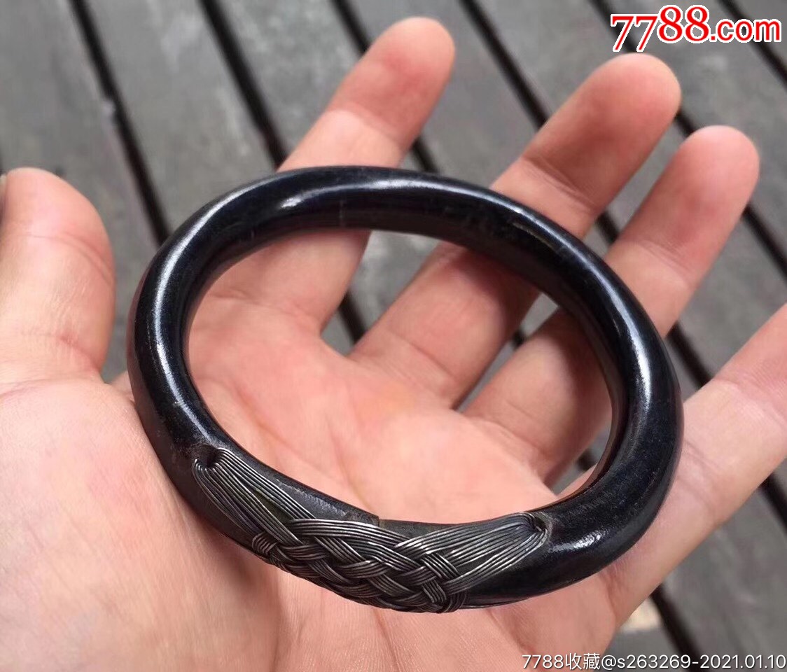 美品银丝海藤镯_银锁/银项链_图片收藏_回收价格_7788老酒收藏