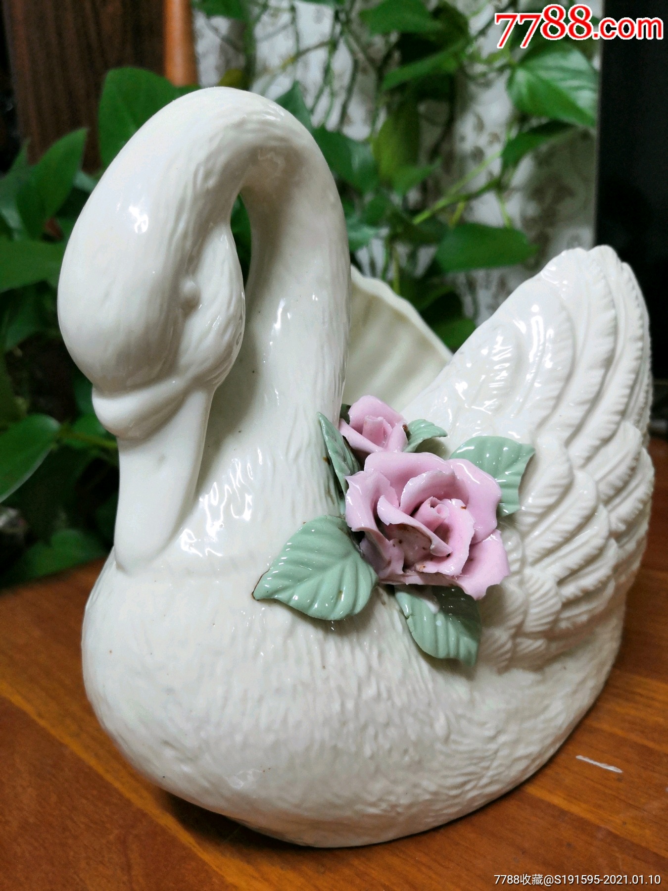 瓷鹅摆件