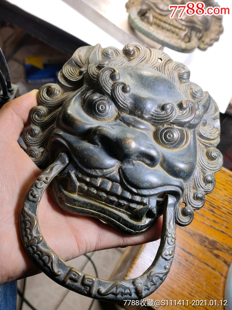 狮子大门环一对