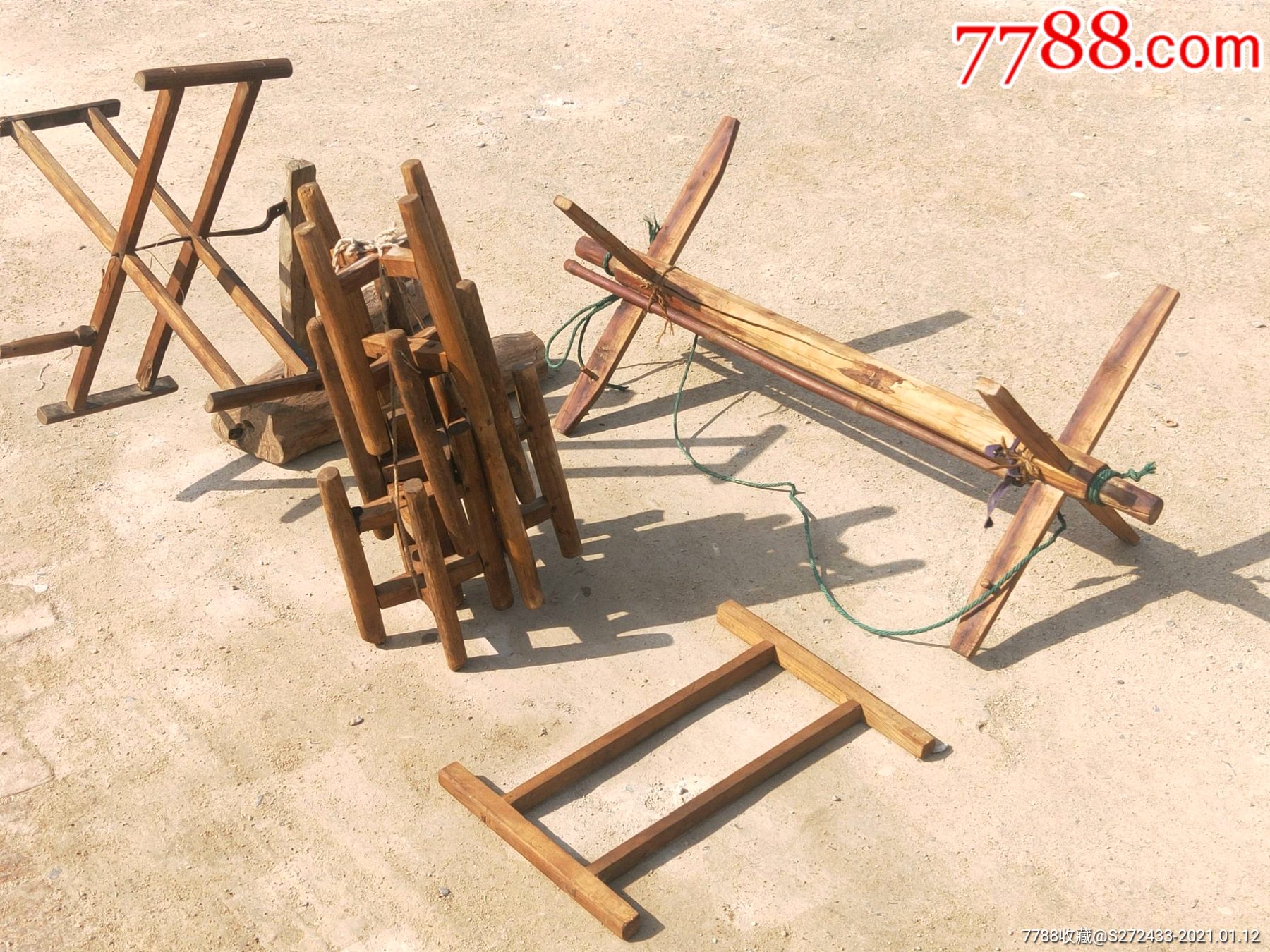 收到民俗织布纺线一套,保存完整,全品包老!