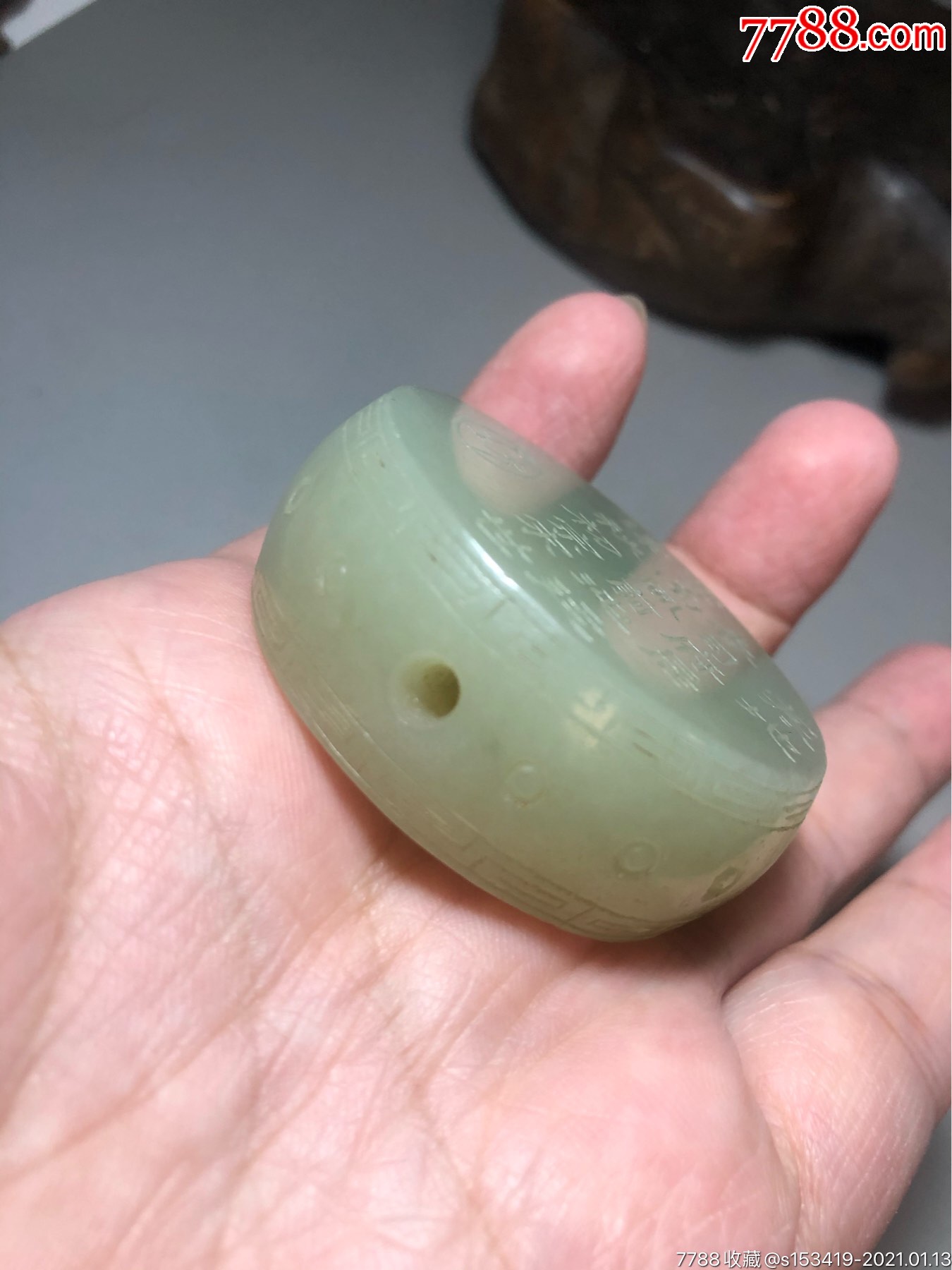 和田玉鼓收藏古董包邮几十年老物件别当古董买当稀罕物买喜欢带走发的