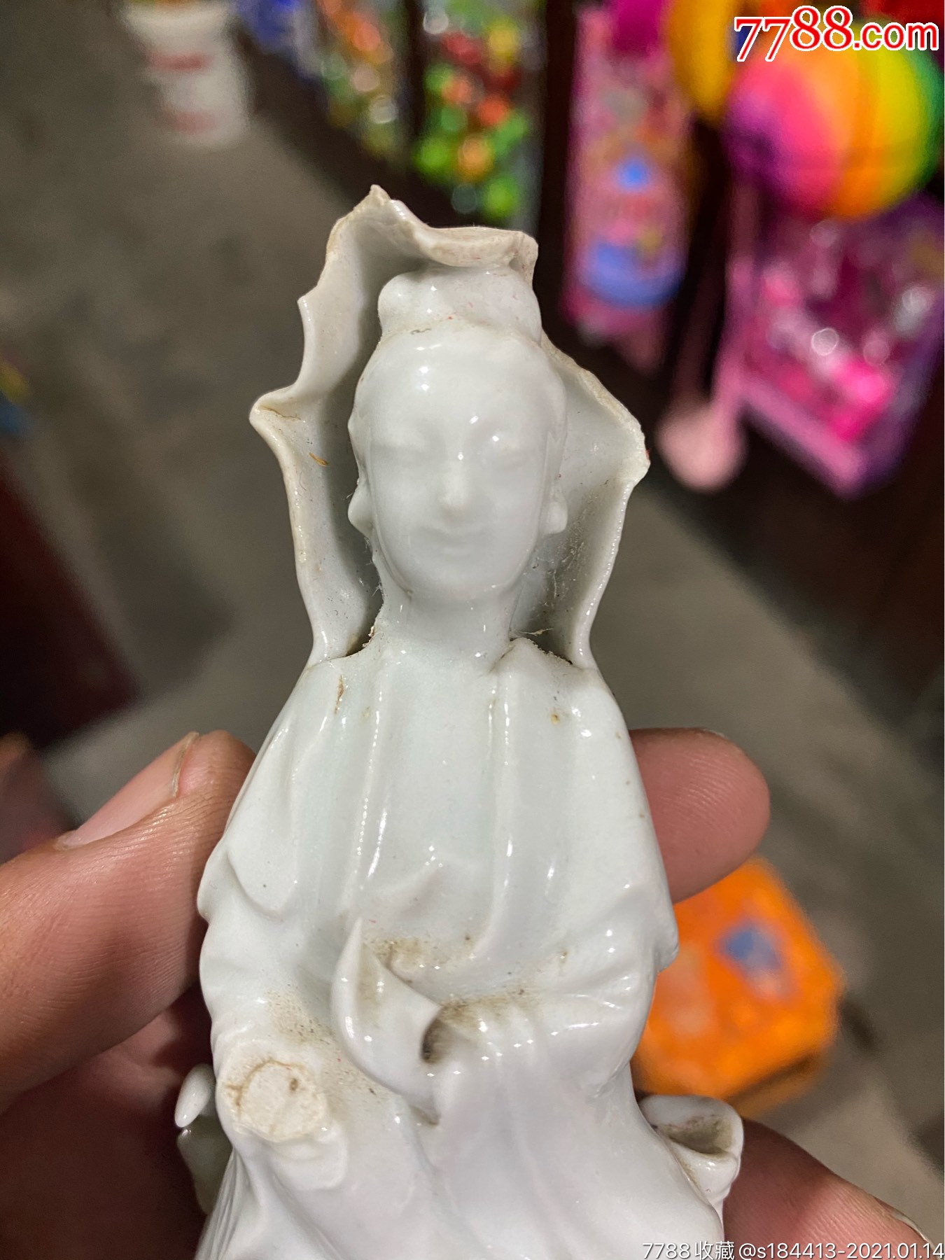 清代德化白瓷观音