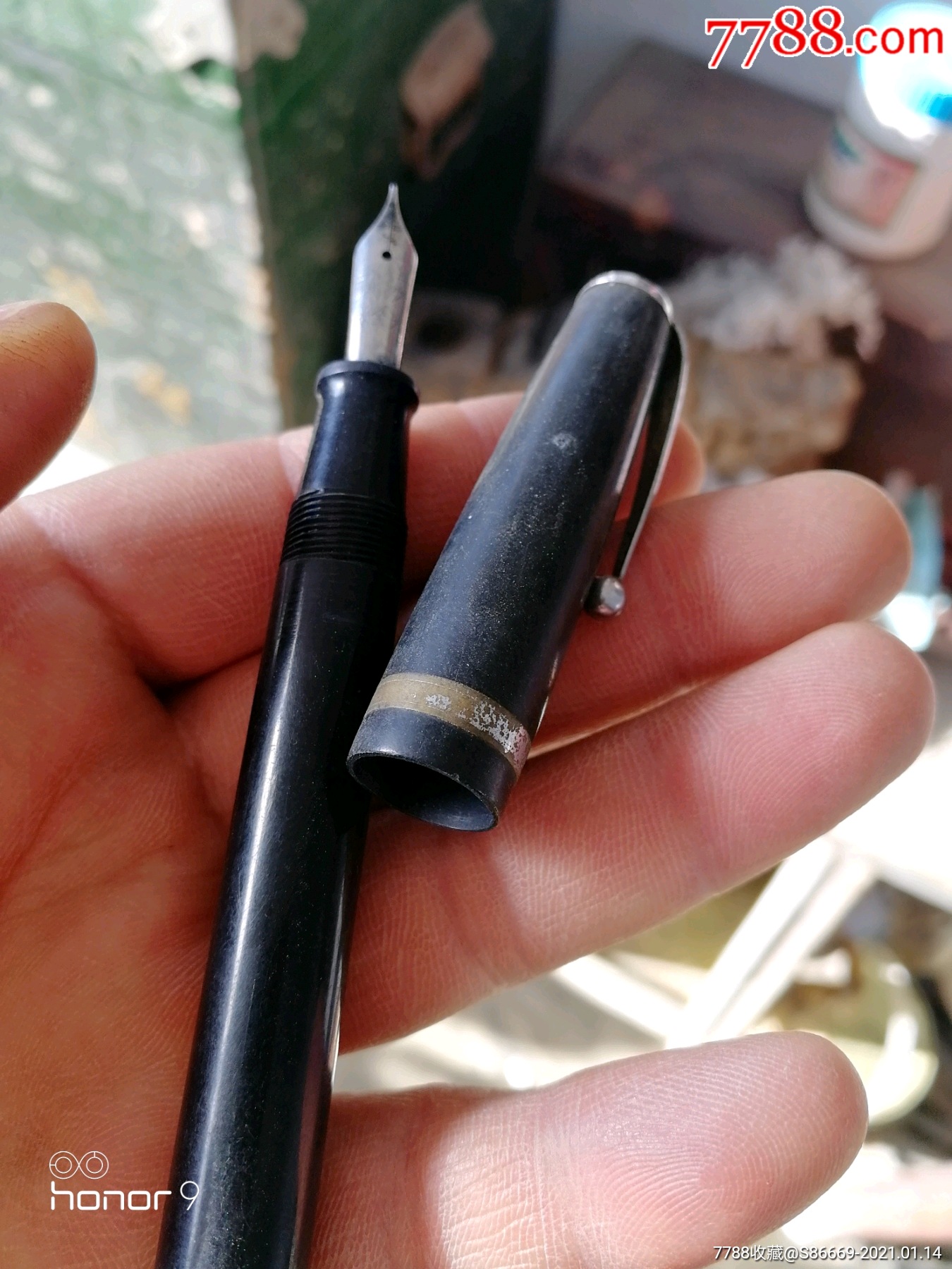 鸵鸟铱金尖钢笔