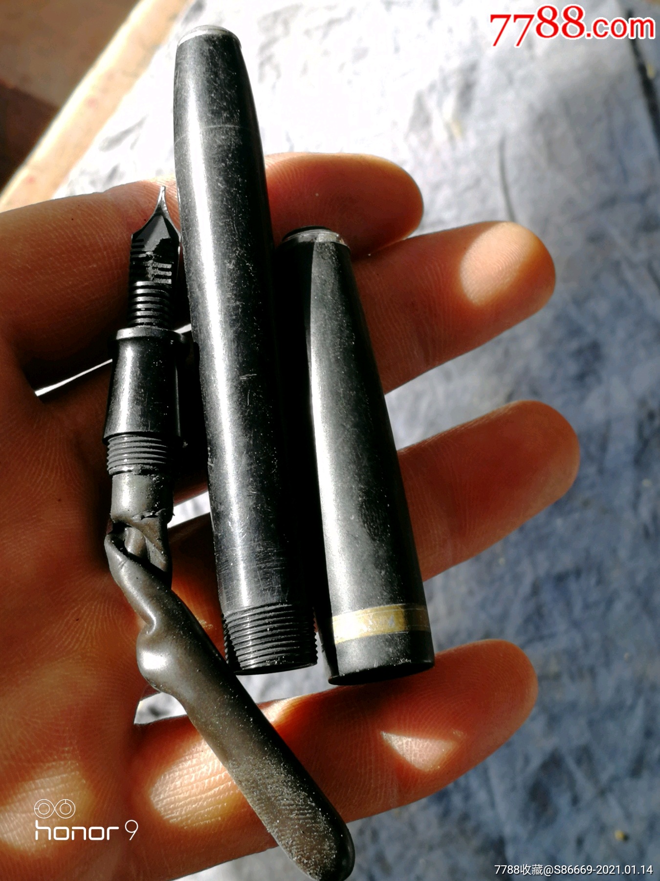 鸵鸟铱金尖钢笔