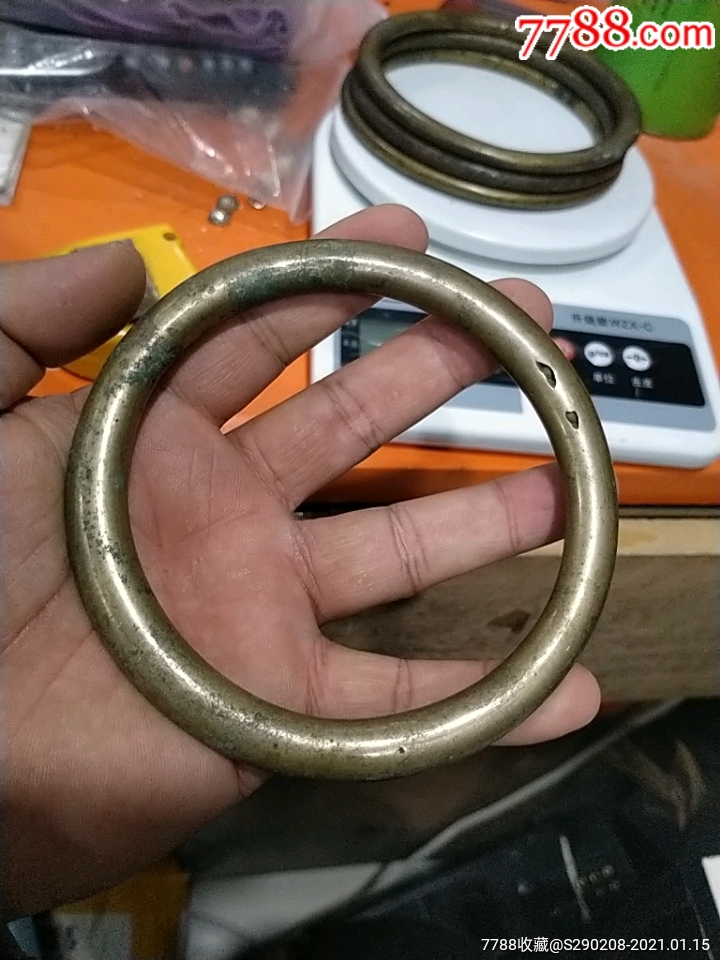 老铜圈子扁形状的非常少