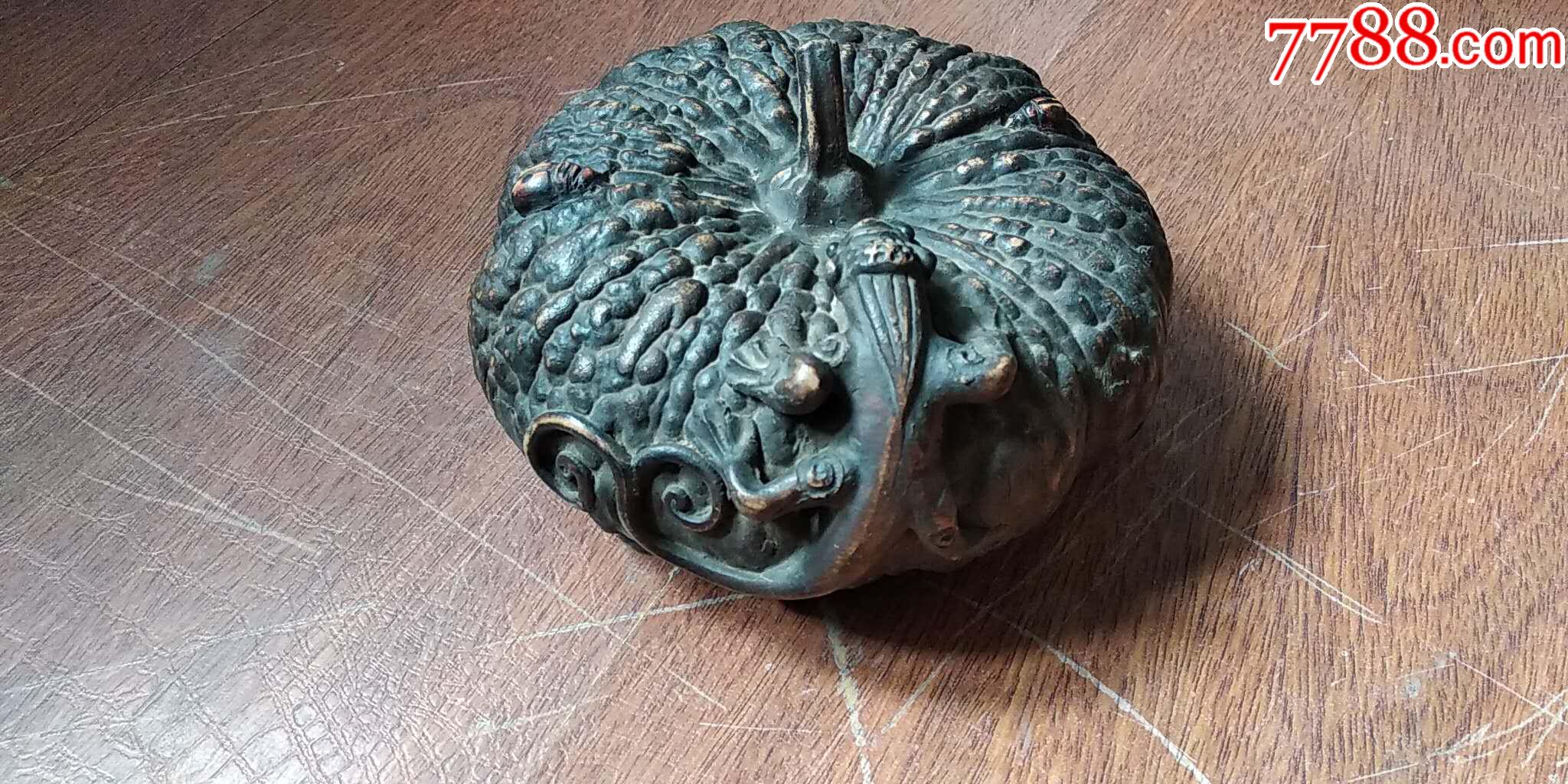 陈鸣德紫砂南瓜蜥蜴双瓢空心韬光养晦摆件