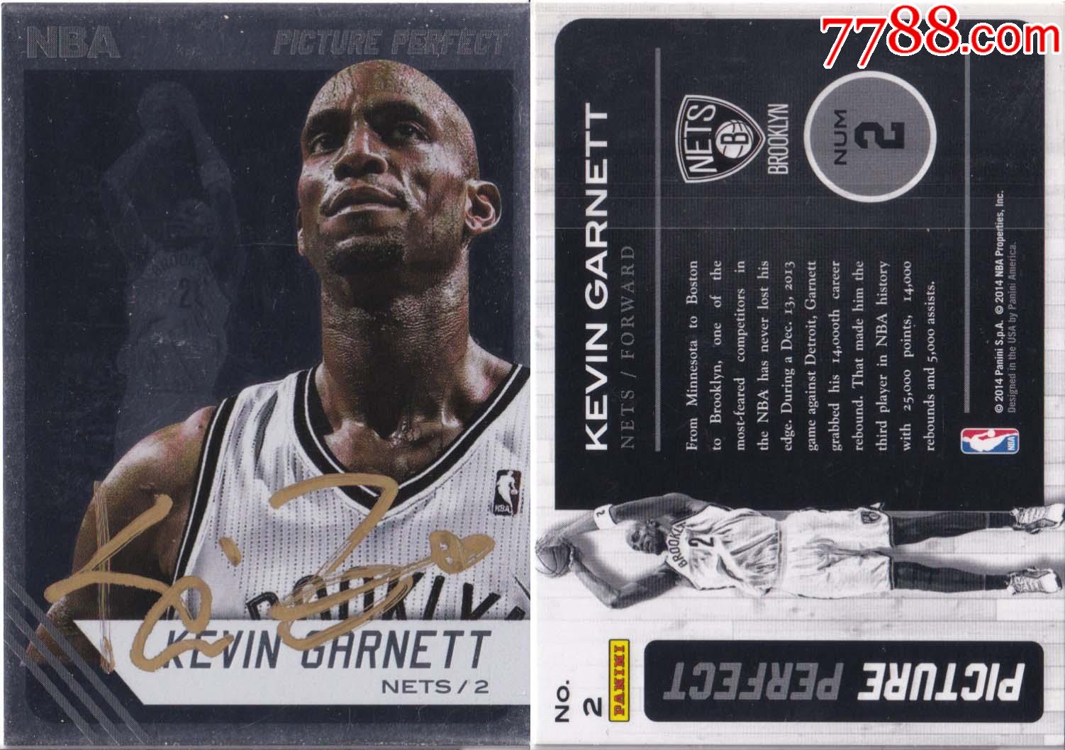 nba官方正品-凯文·加内特亲笔签名-送礼佳品生日礼物珍藏