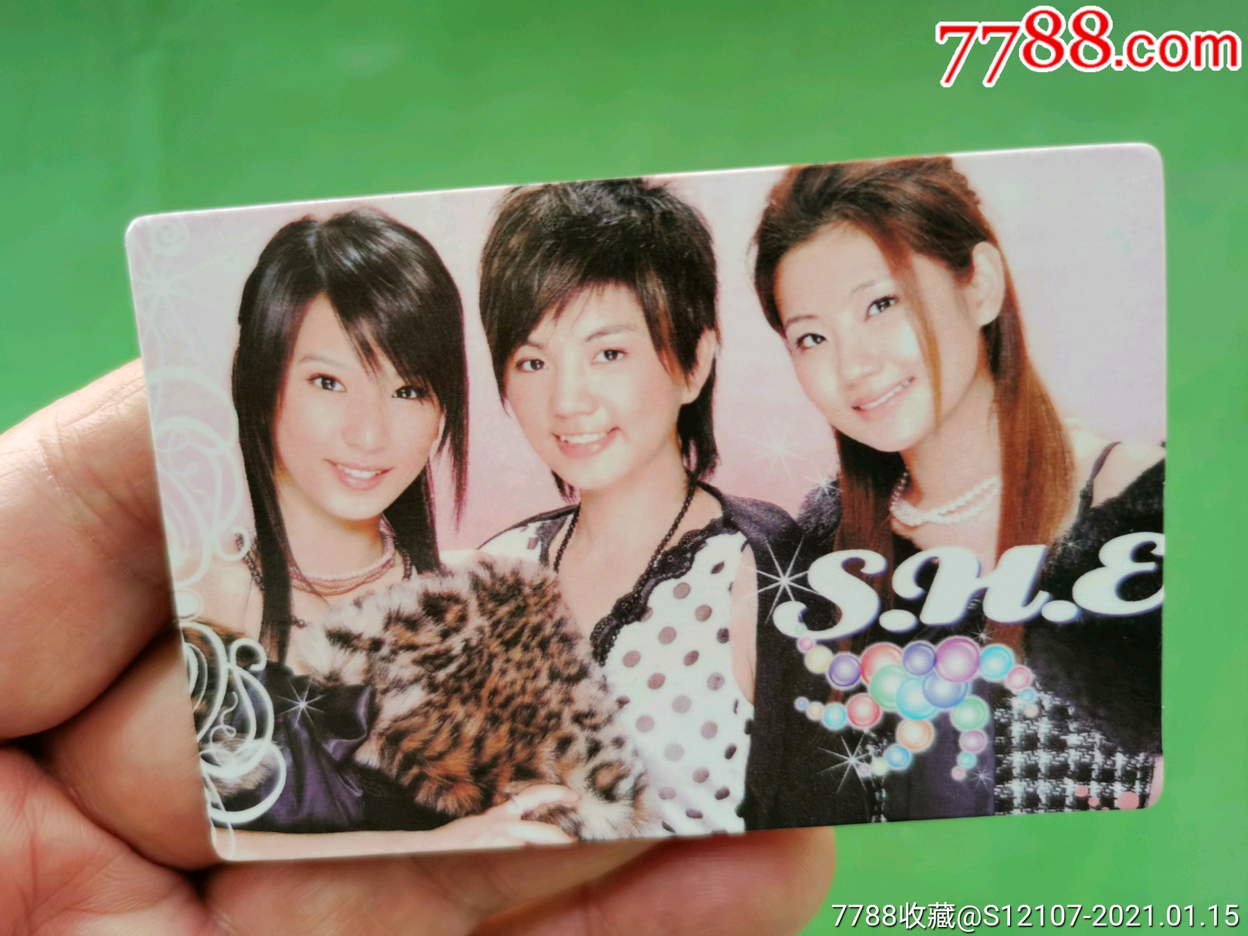 2006年历纸卡片---s.h.e,中国台湾女子流行演唱组合