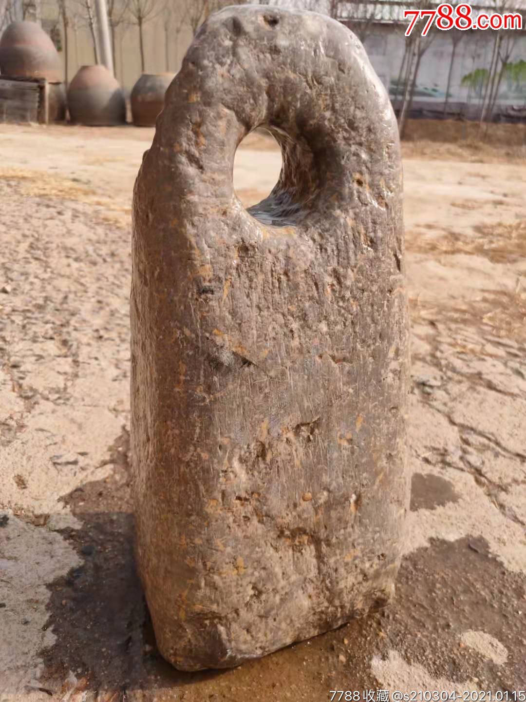 清代青石石权个大品相如图石权象征权利展览镇宅佳品