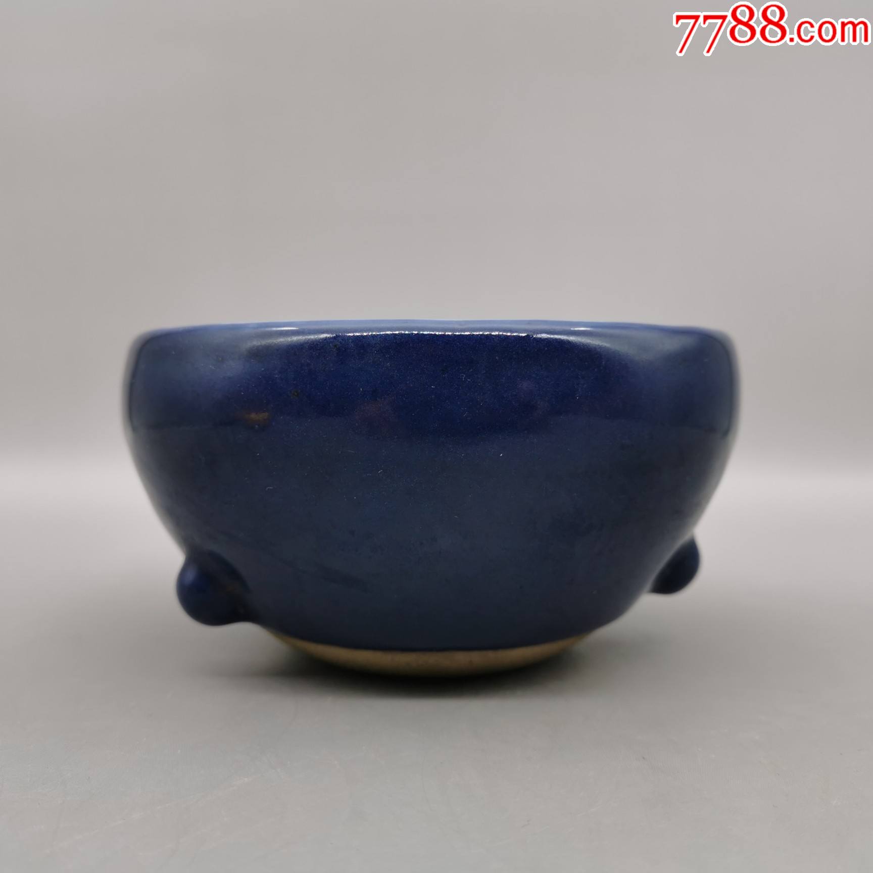 霁蓝釉小香炉