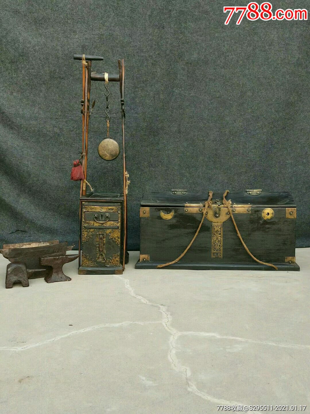 清代银匠挑子一套，锻打金银首饰，修理各种高档瓷器，全品包老-价格:20000元-se77918616-其他传统玩具-零售-7788收藏__收藏热线