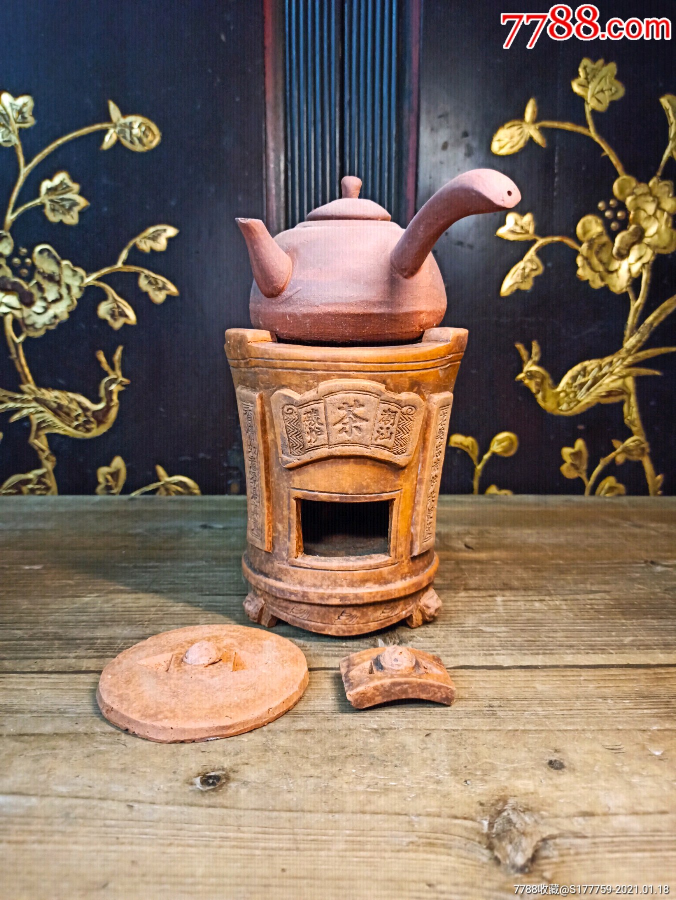 潮汕风炉炭炉潮汕茶联炉茗美忠诚炉香情如意茶是真情完好完整请茶