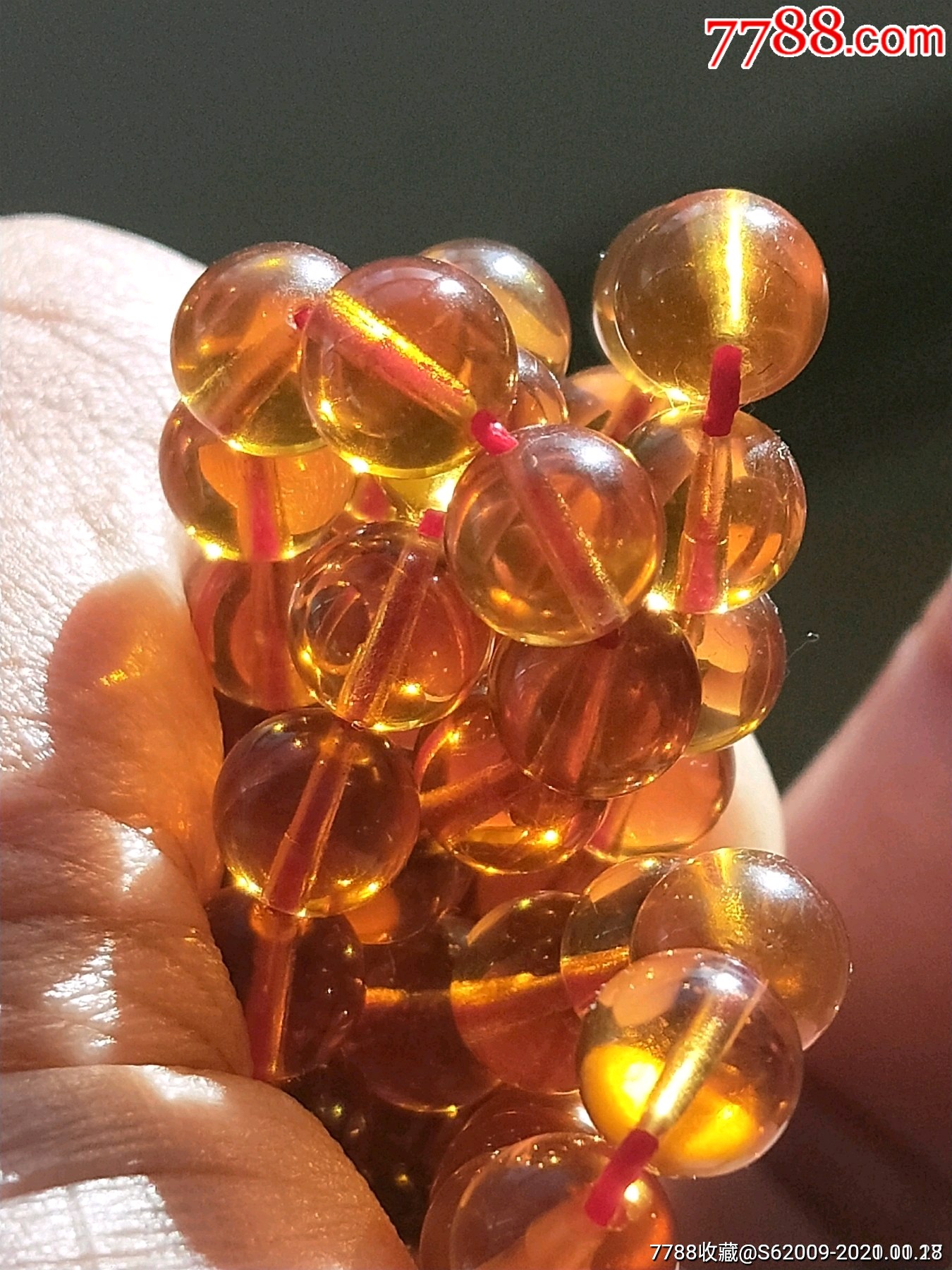 天然原矿琥珀珠串项链120粒一串