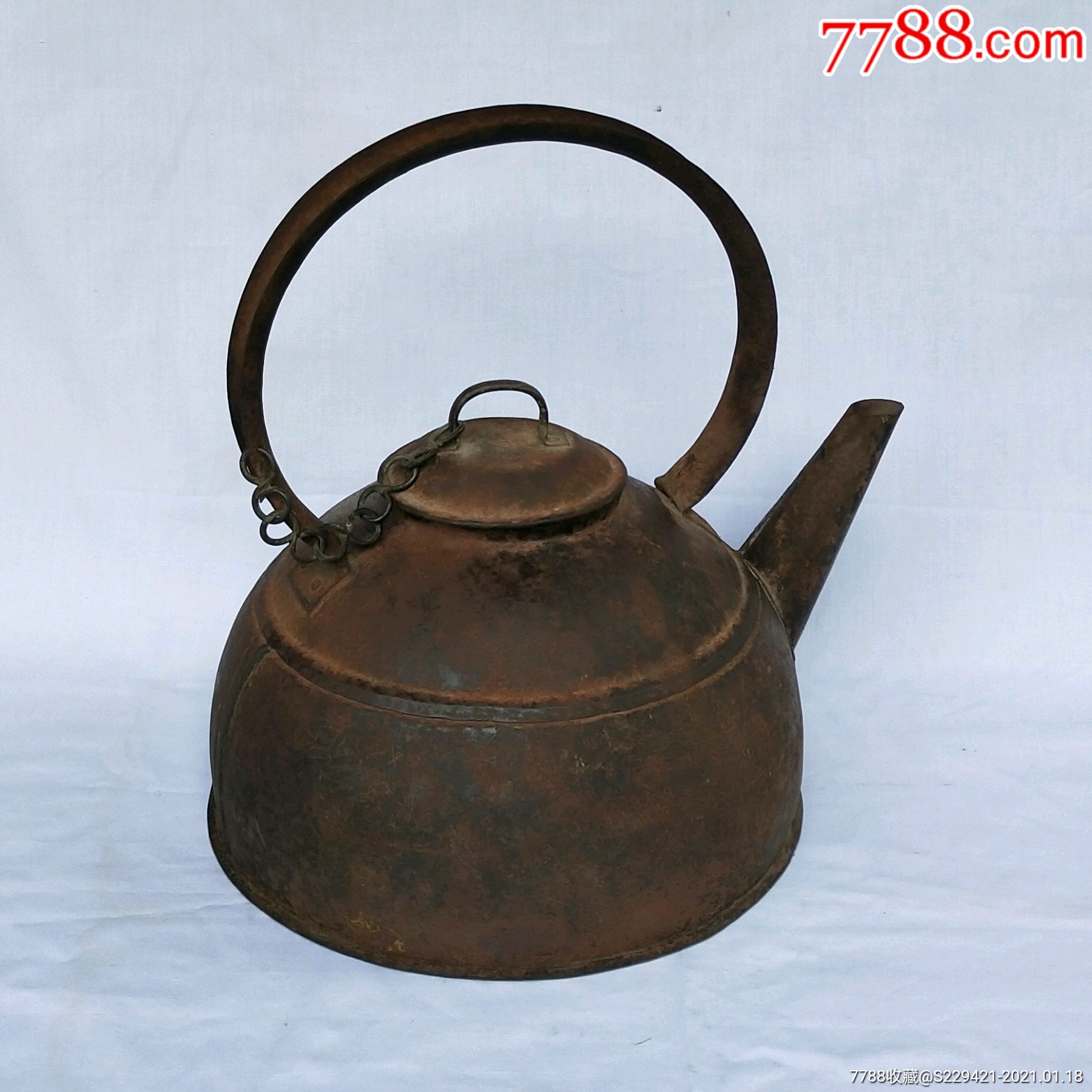 清末民国铸手工锻打铁壶烧水壶凉茶壶茶楼实用收藏品