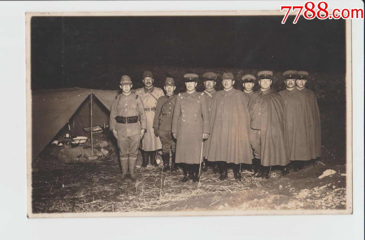 二战日本东久迩宫稔彦王陆*纪念日狩猎老照片合影罕见珍品真品