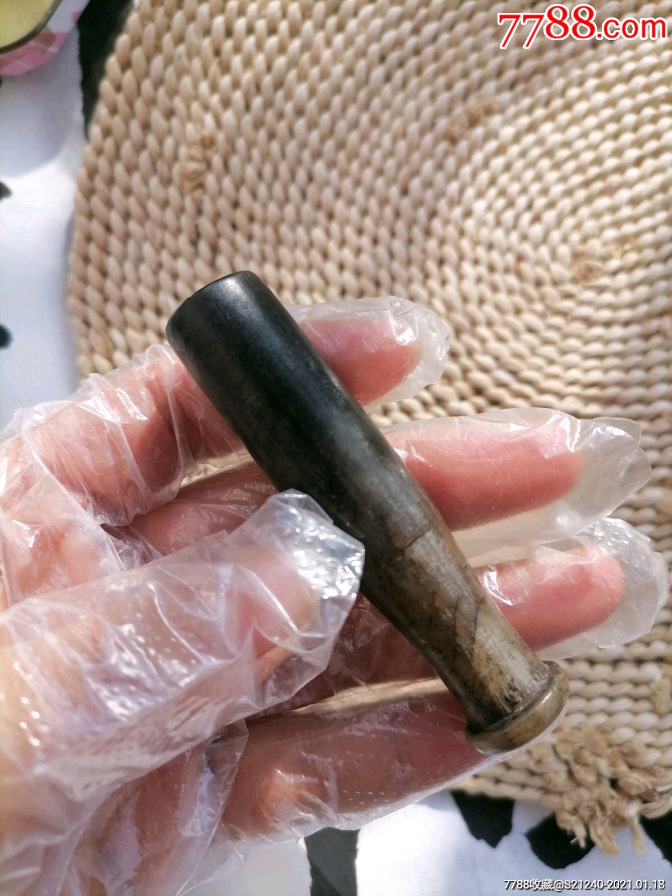 特价民国岫玉烟袋嘴老烟袋嘴子岫玉烟嘴烟具用品老岫玉烟袋嘴_烟嘴