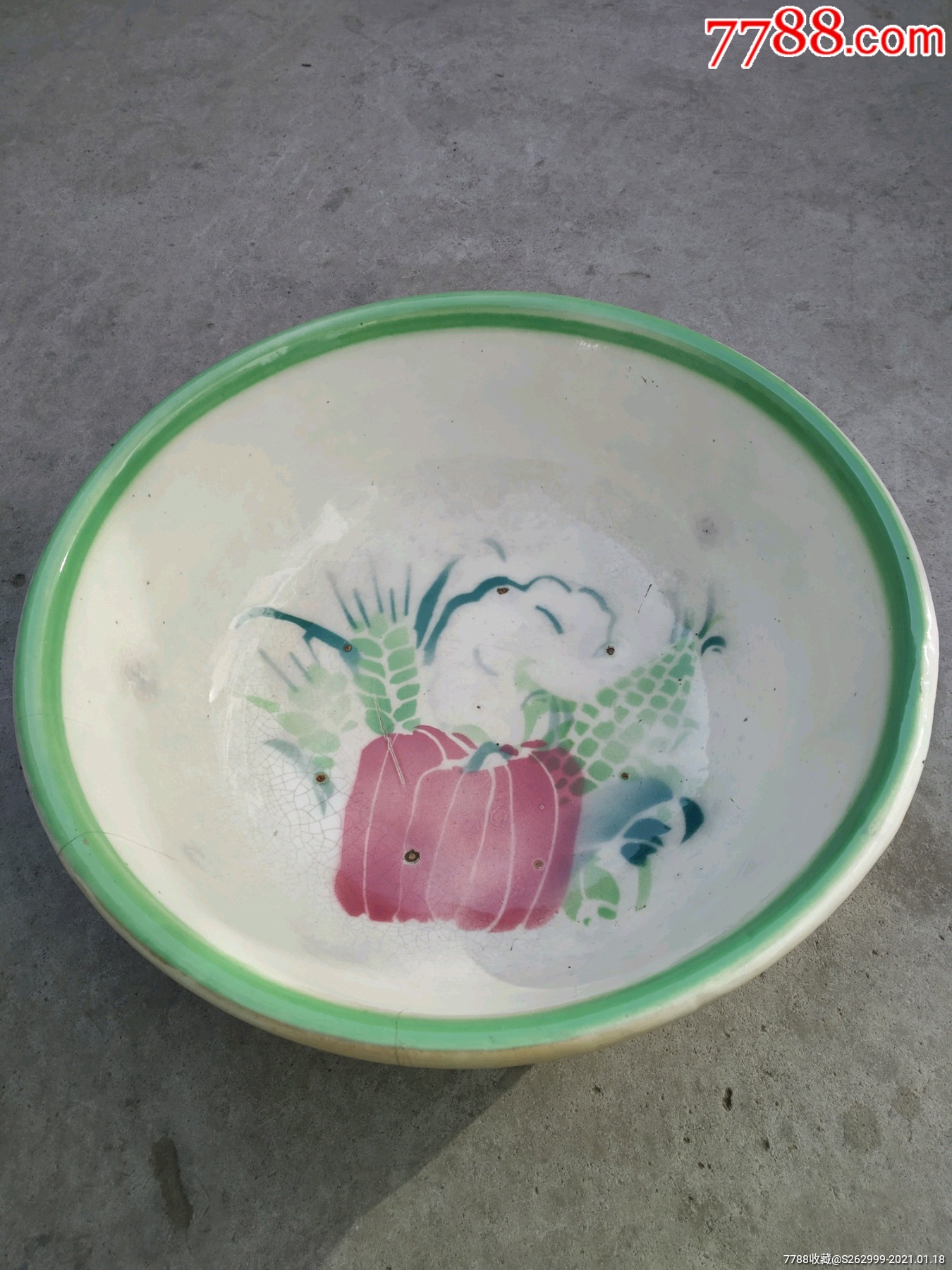 瓷花盆,晚清民国大瓷盆