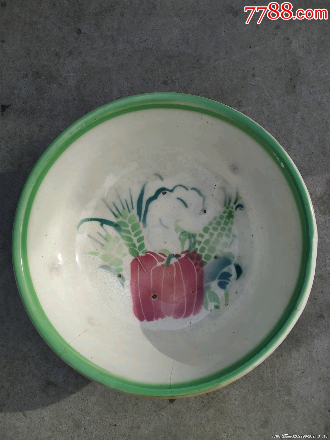 瓷花盆,晚清民国大瓷盆