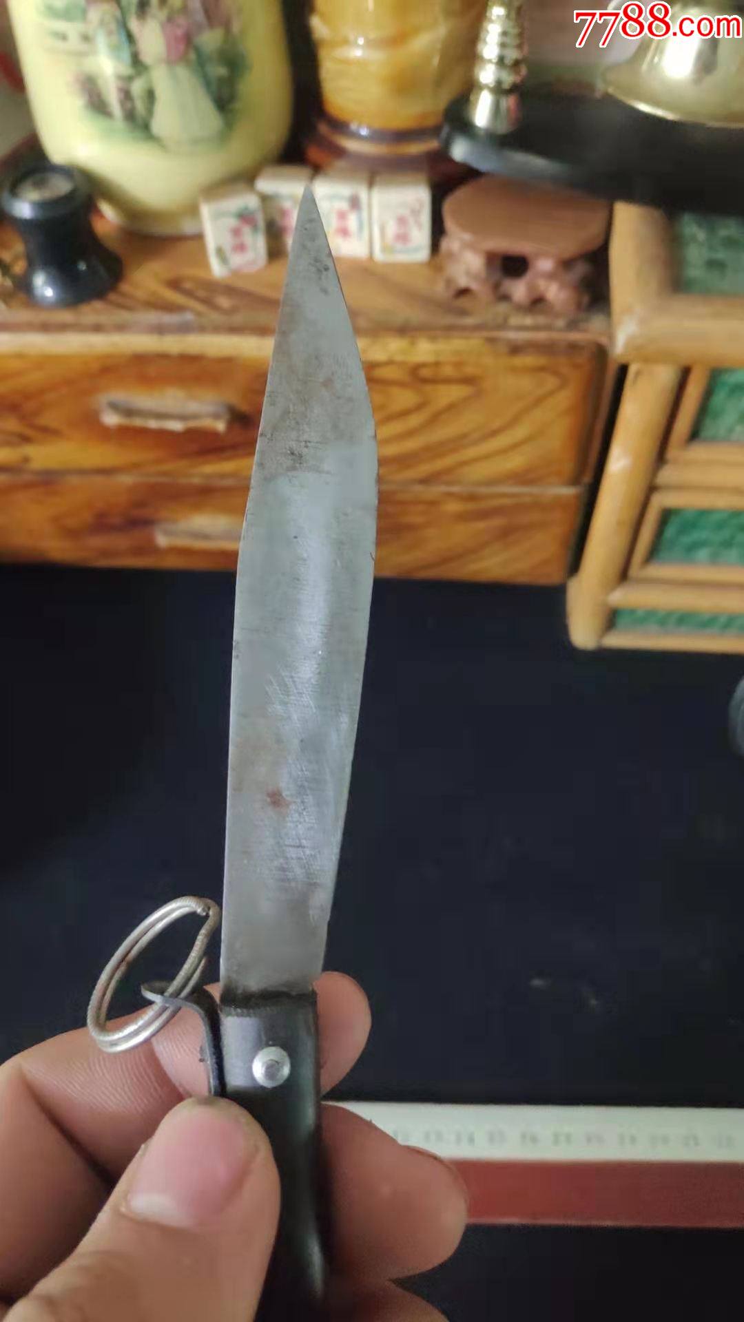上世纪80年代角制水果刀餐刀民俗老物品.
