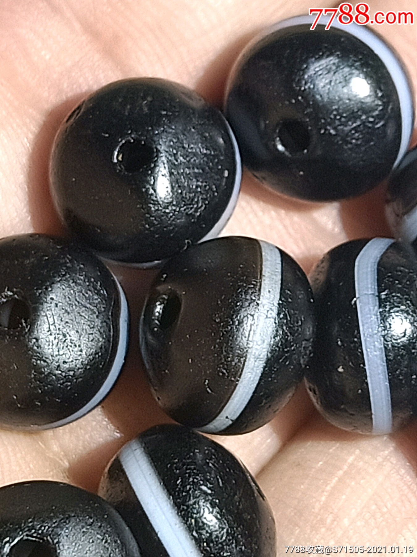 千年西亚一线老玛瑙珠子10粒