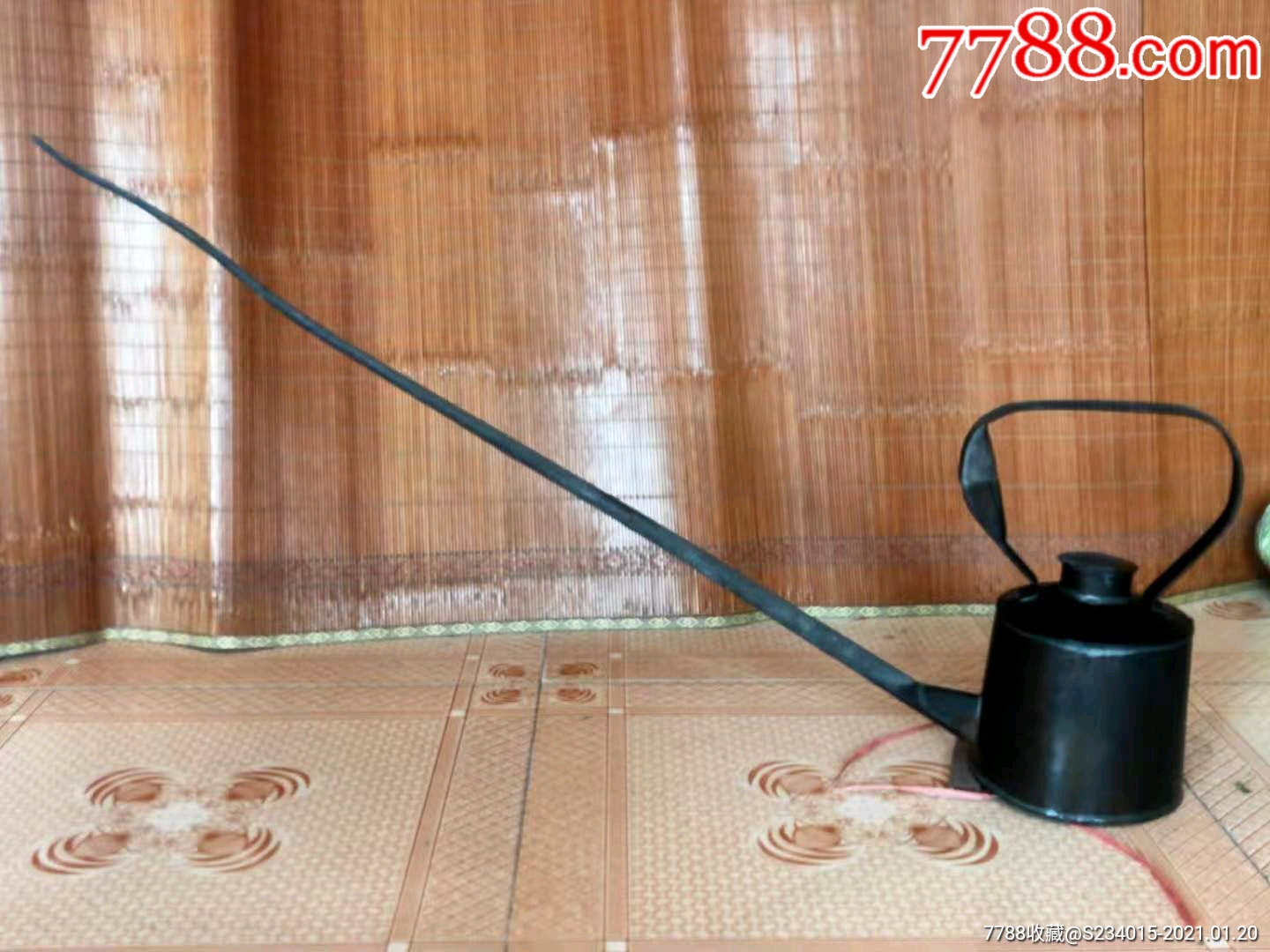 清代,铜长嘴壶.