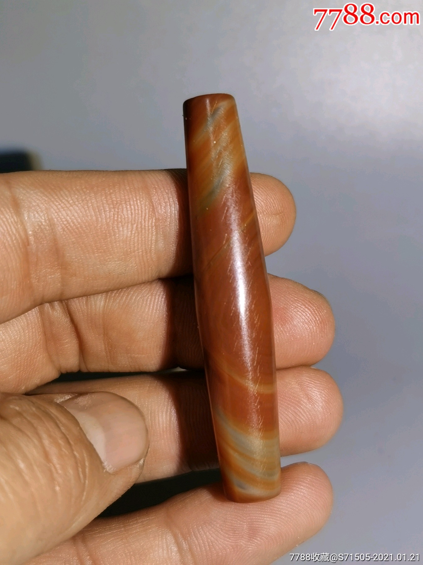 以前收的辽金老玛瑙勒子