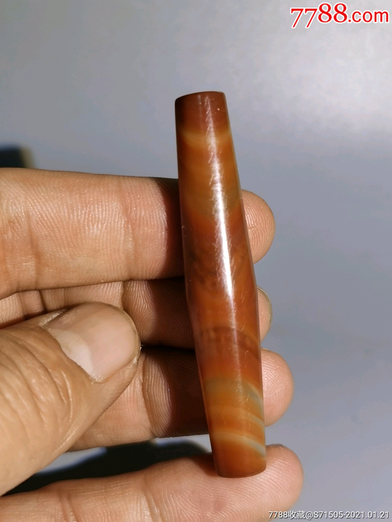 以前收的辽金老玛瑙勒子