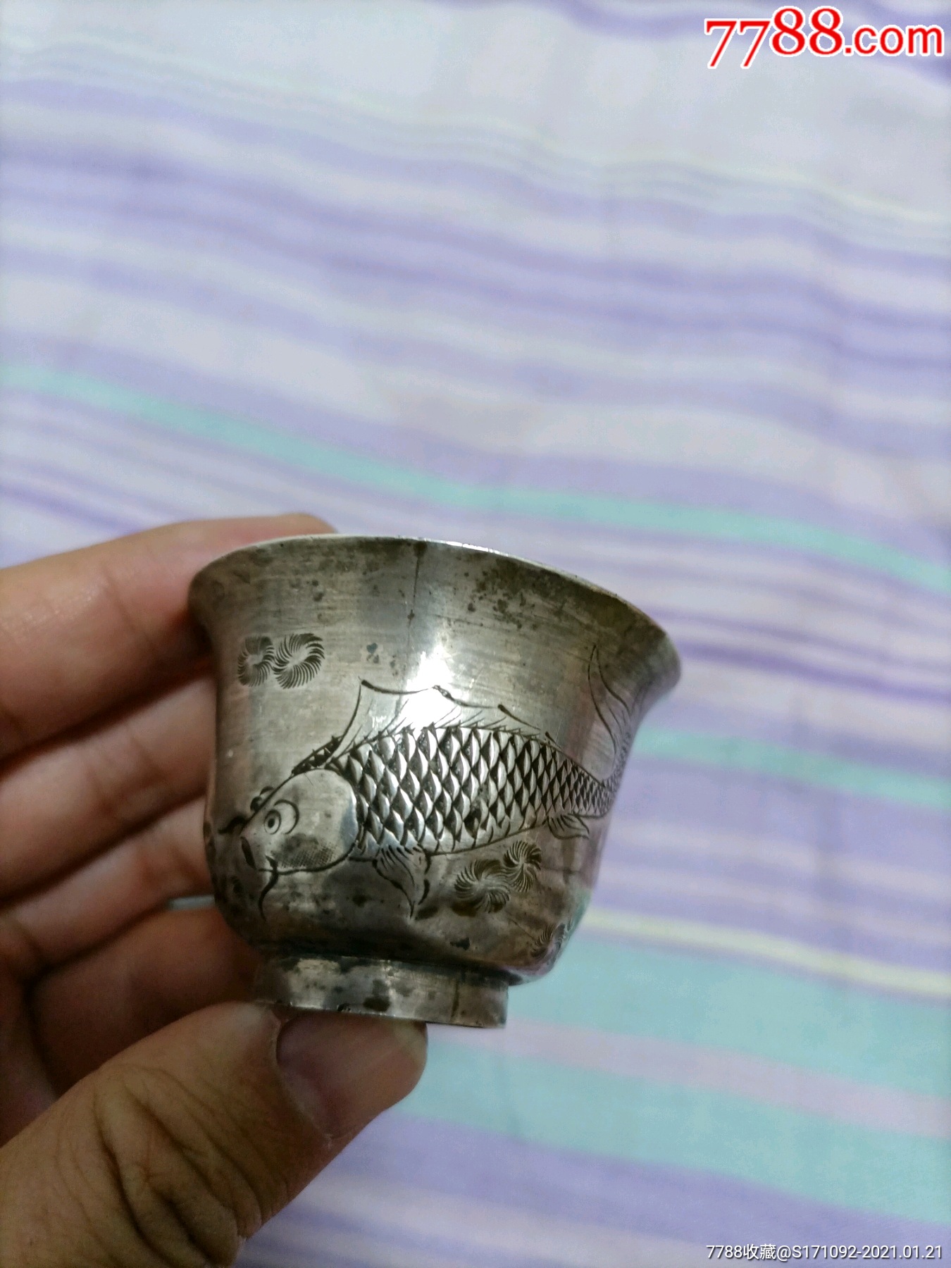 银酒杯_其他银器_字体图片_收藏价格_7788印章收藏