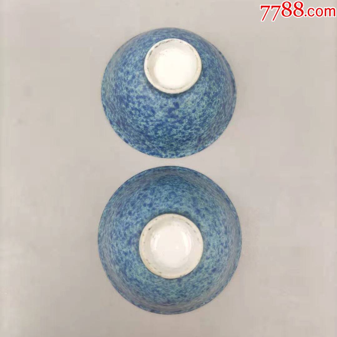 民国炉钧釉茶杯
