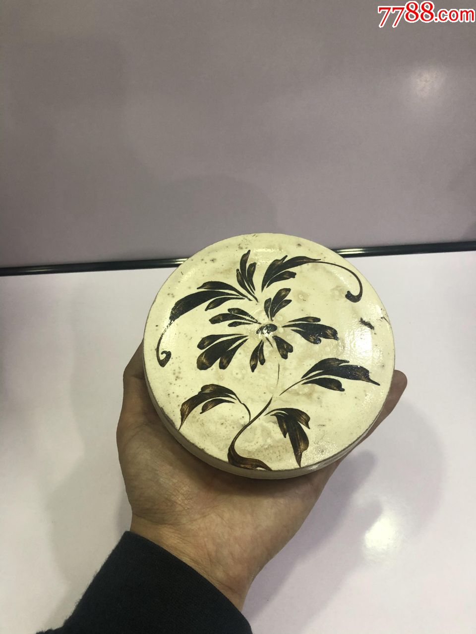 现代仿品磁州窑粉盒