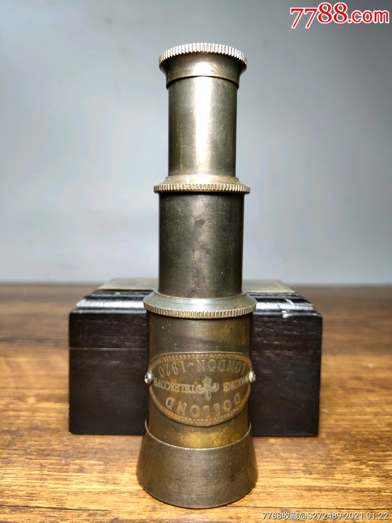 纯铜伸缩式单筒望远镜不议价