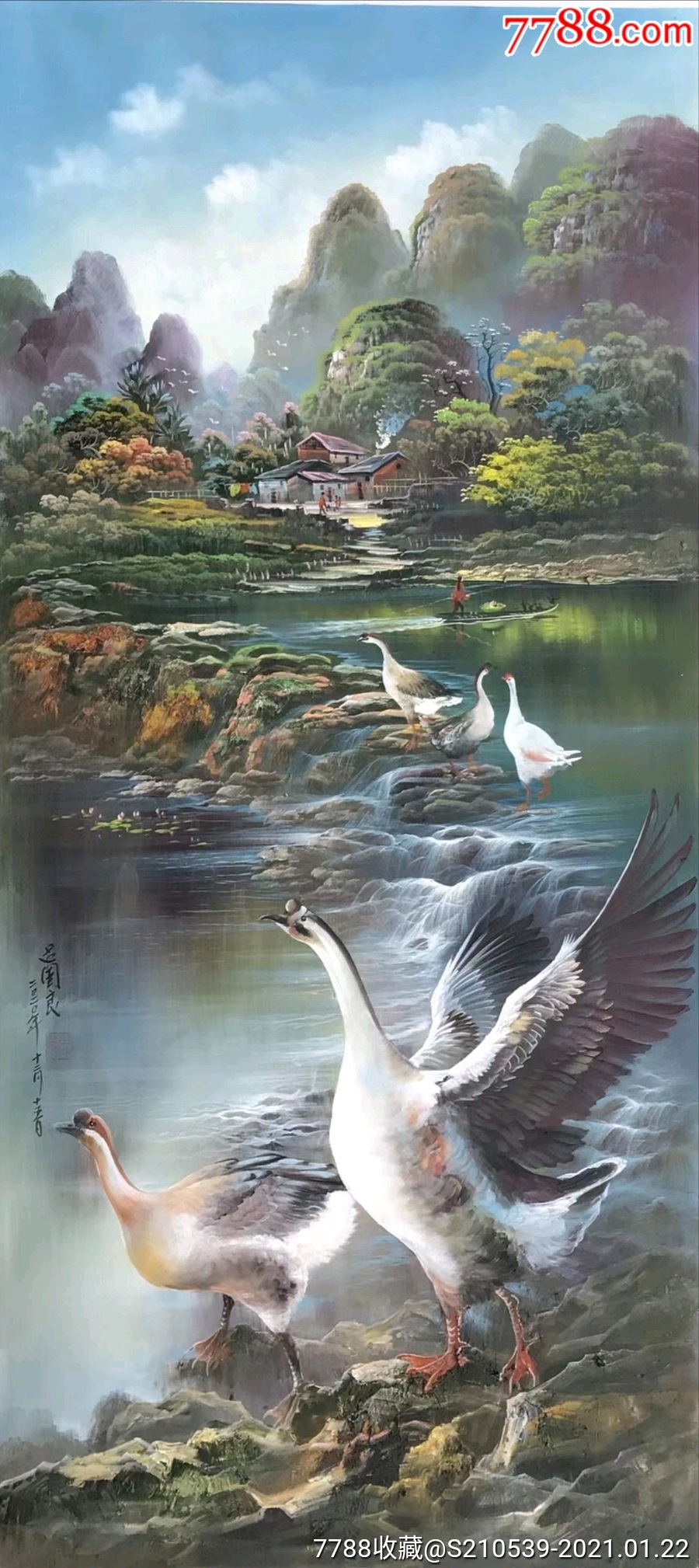 大芬风水山水油画大师-吕国良