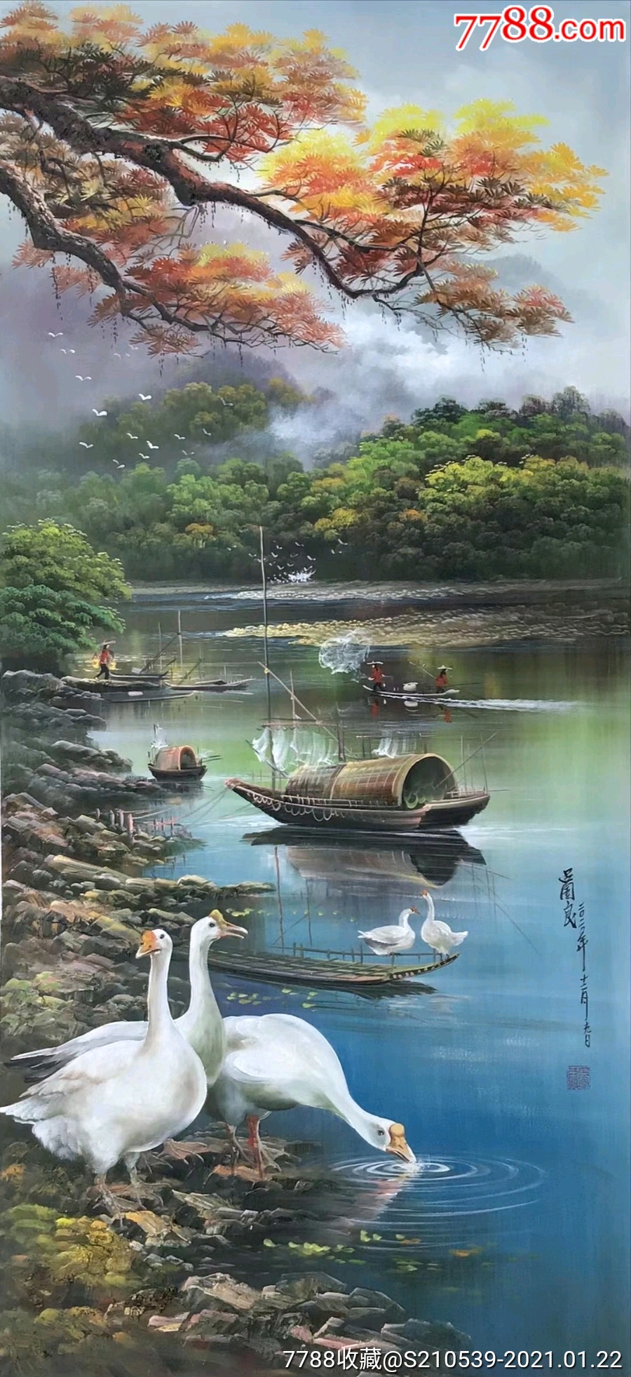大芬风水山水油画大师-吕国良