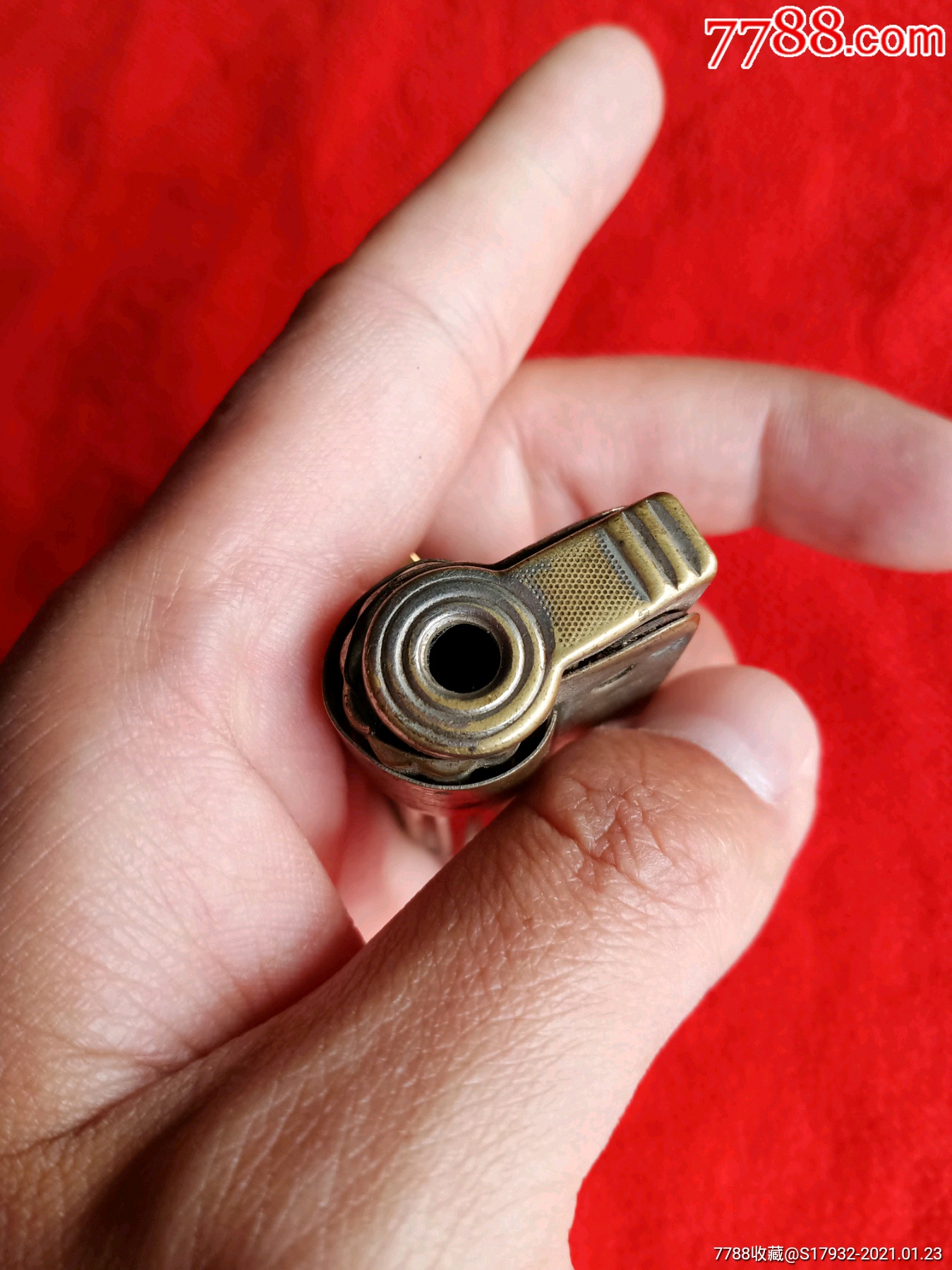 纯铜稀少老五星打火机