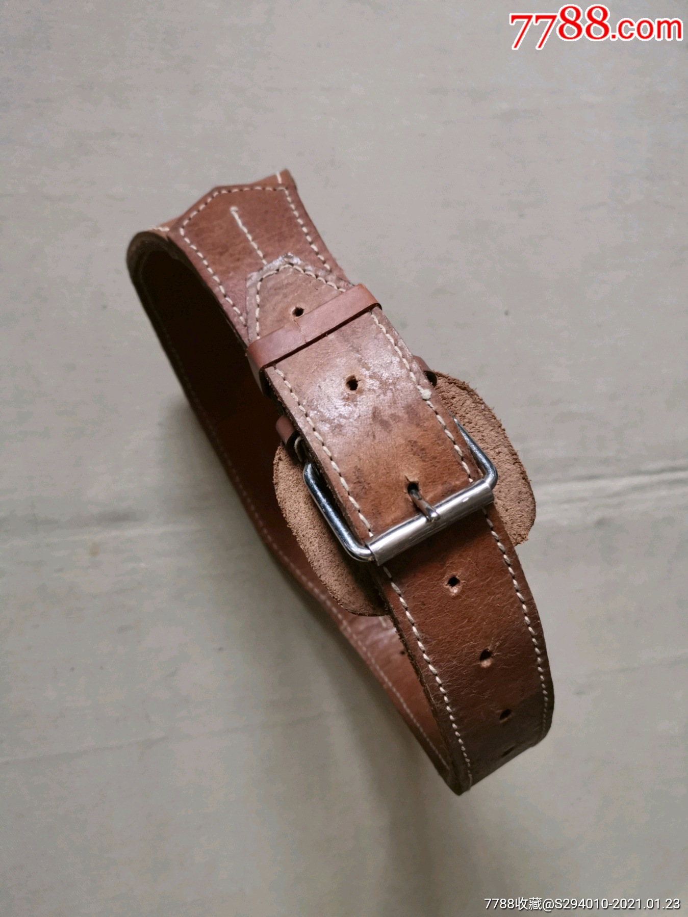 全新二条双面牛皮练功腰带!-皮带-7788烟酒茶牌