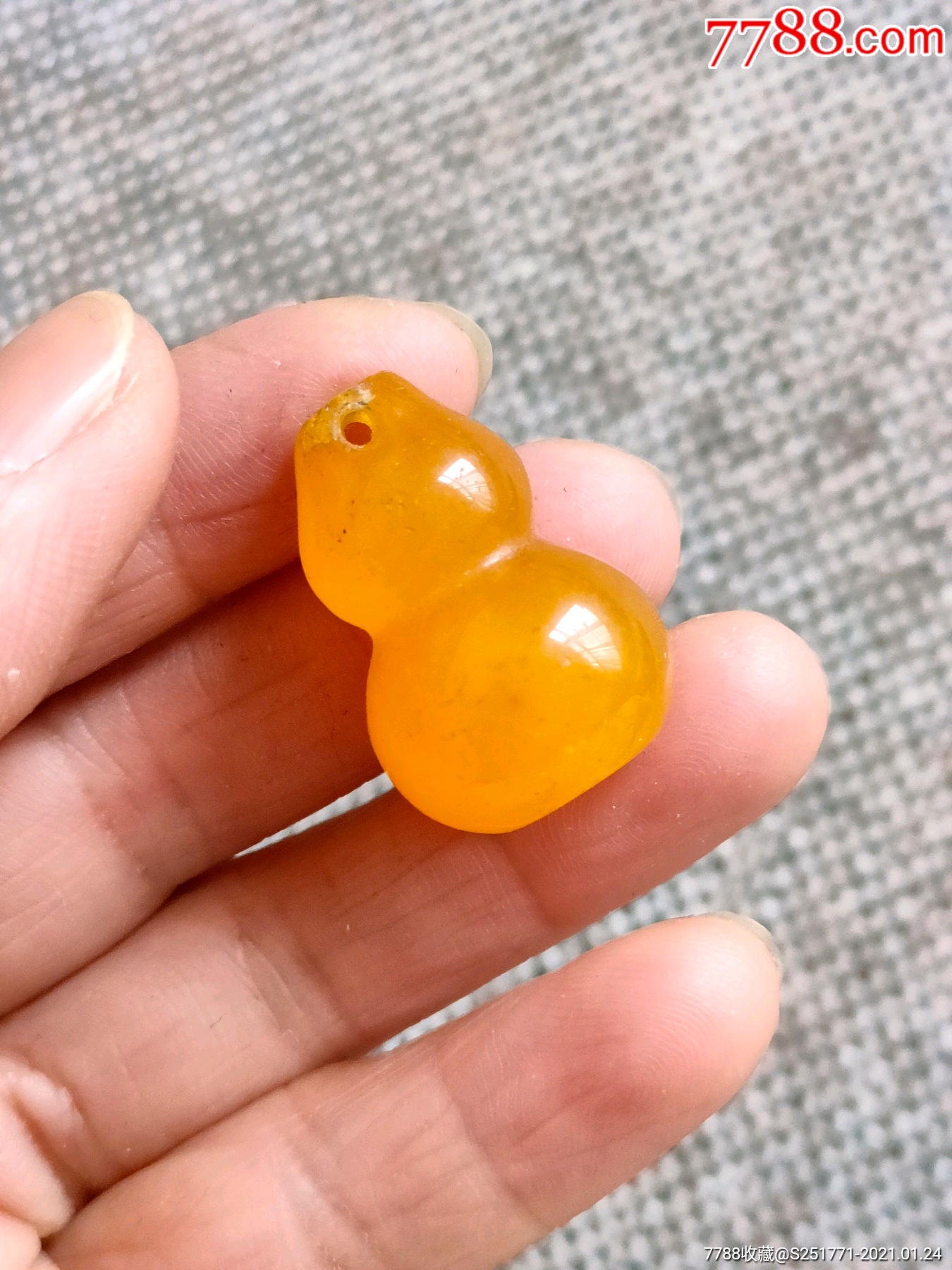 黄水晶小葫芦一个