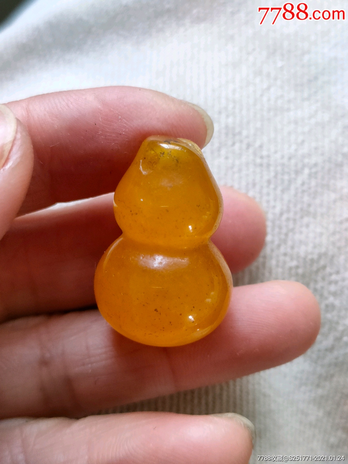 黄水晶小葫芦一个