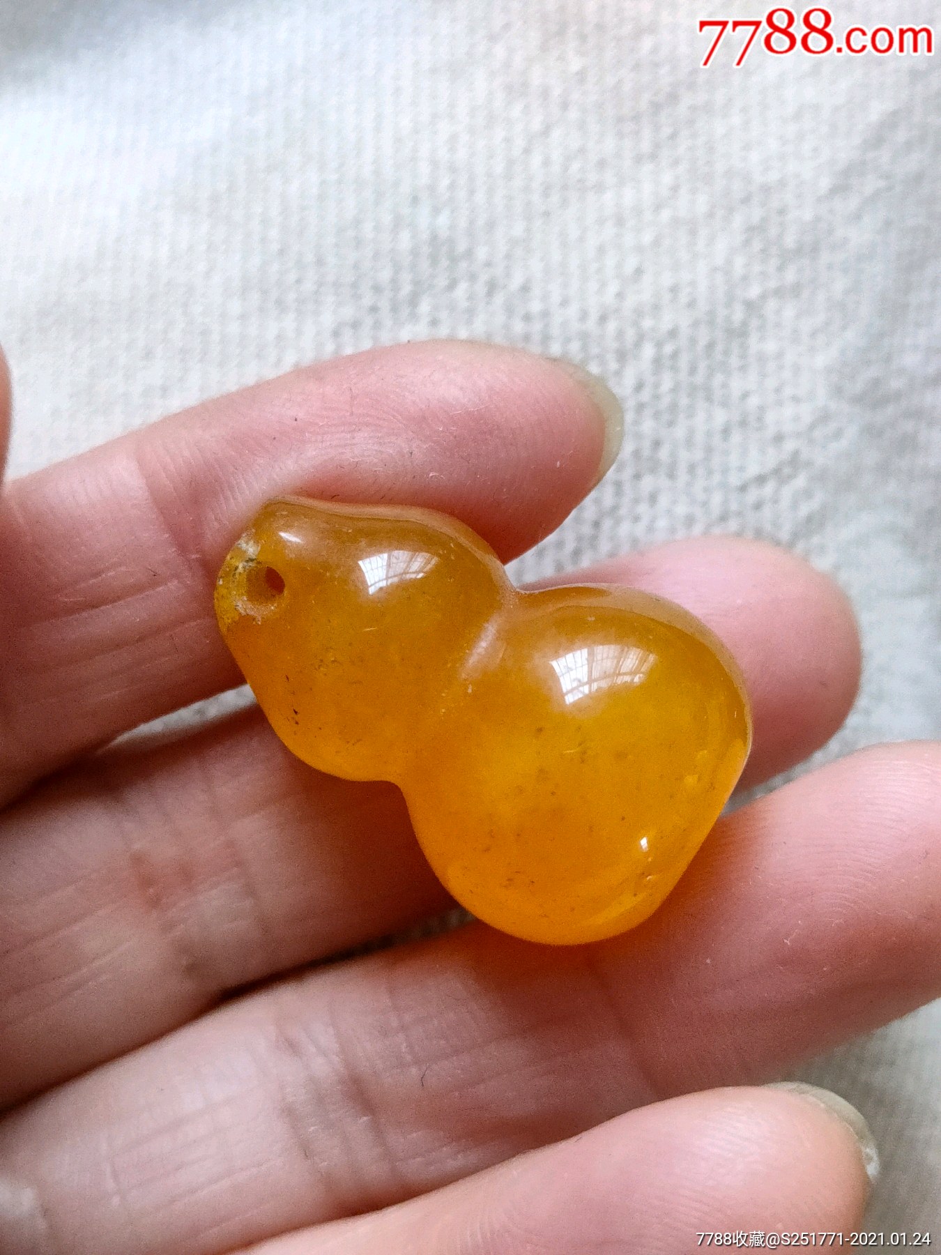 黄水晶小葫芦一个