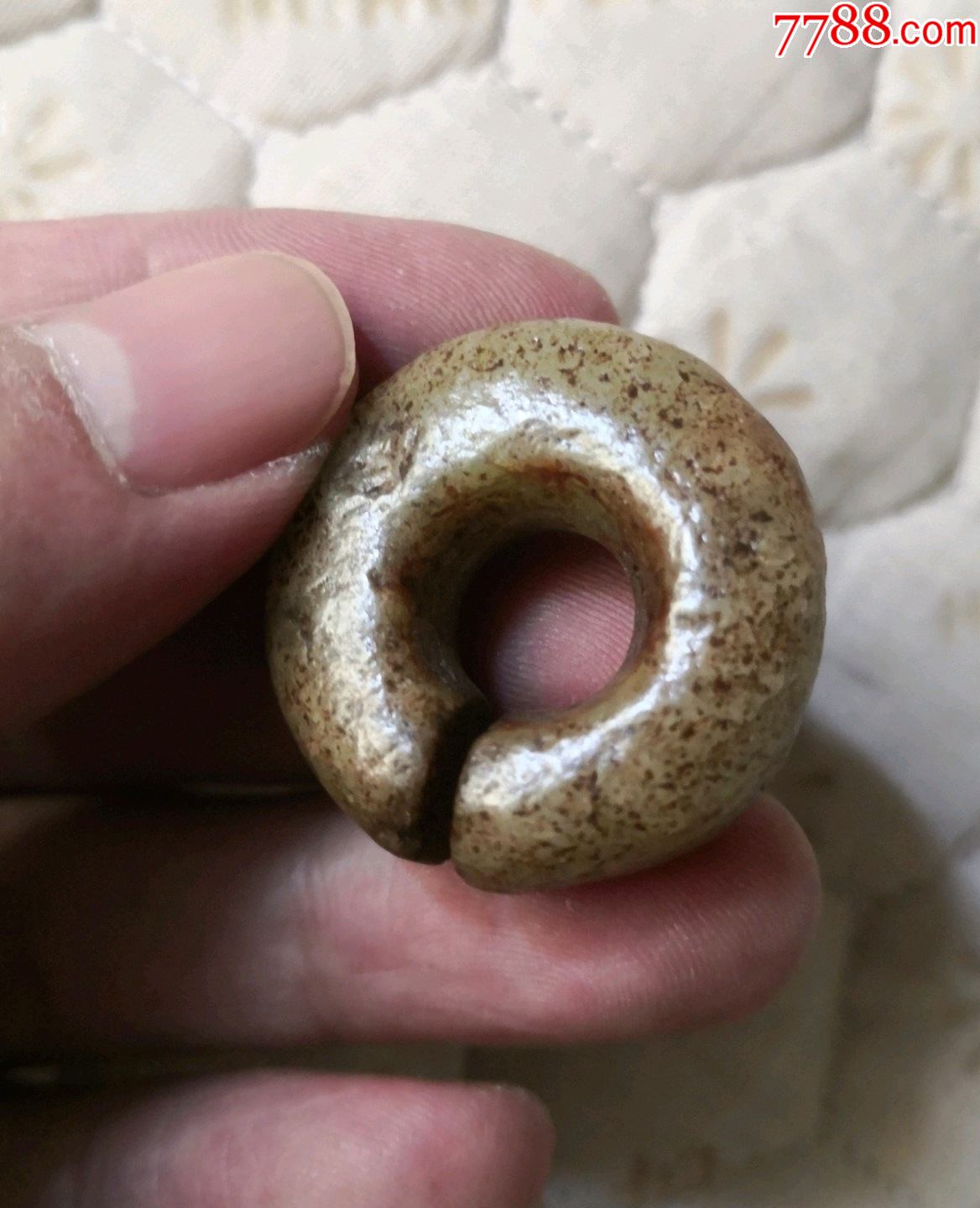 4565和田玉青玉玉玦