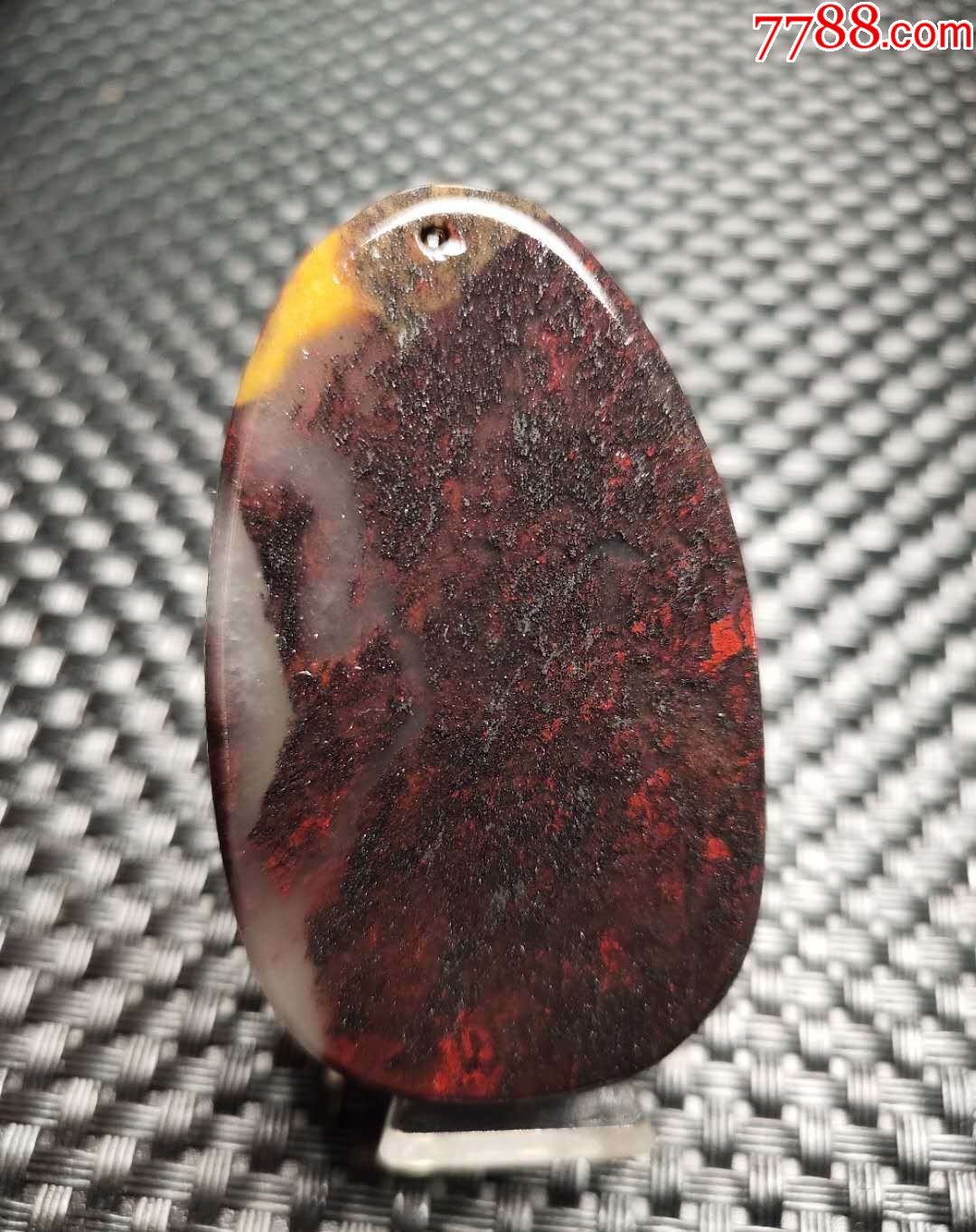 4365新疆哈密红花伊丁陨石吊坠43克