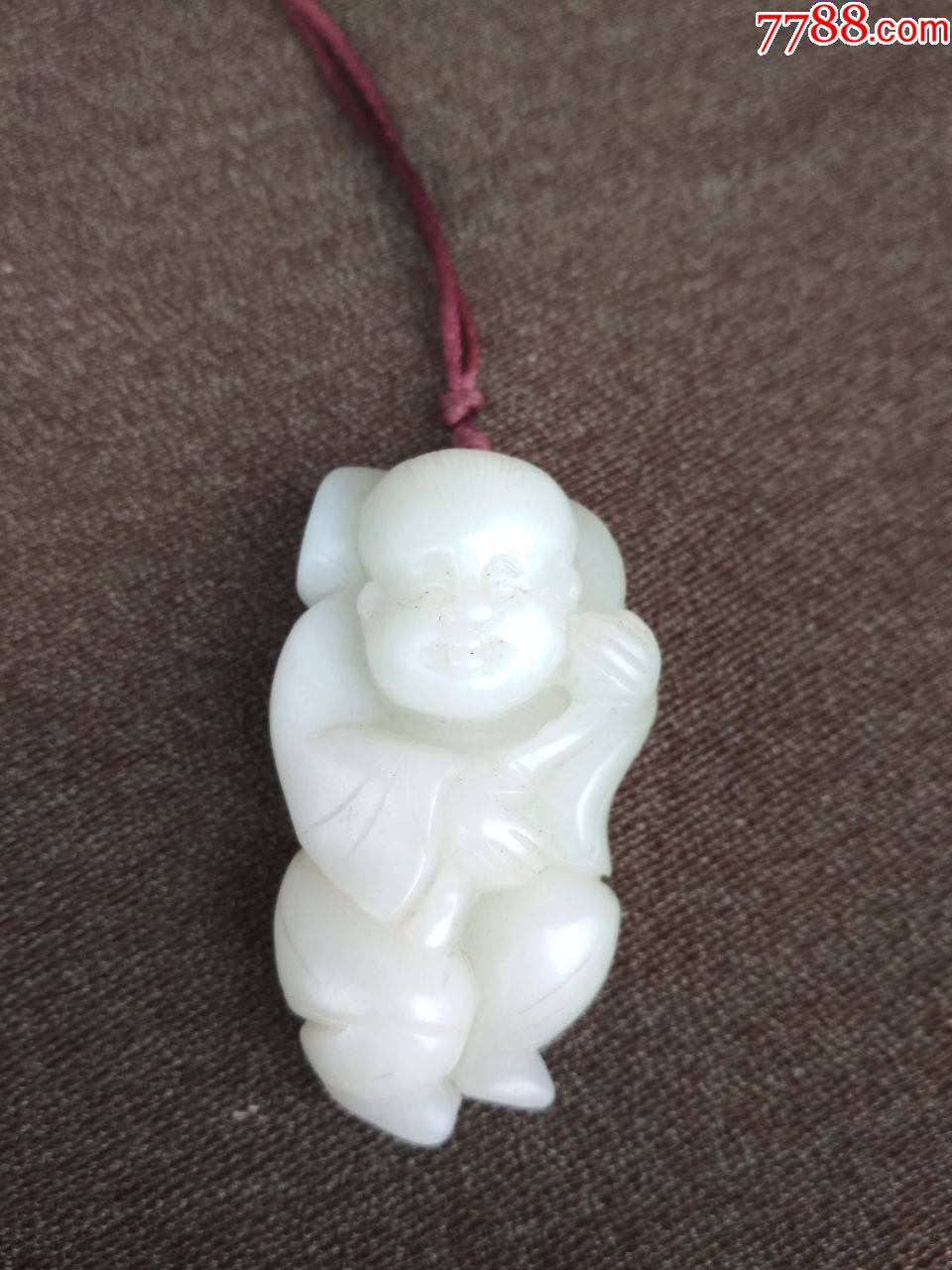 和田玉娃娃挂件-和田玉-7788工艺品