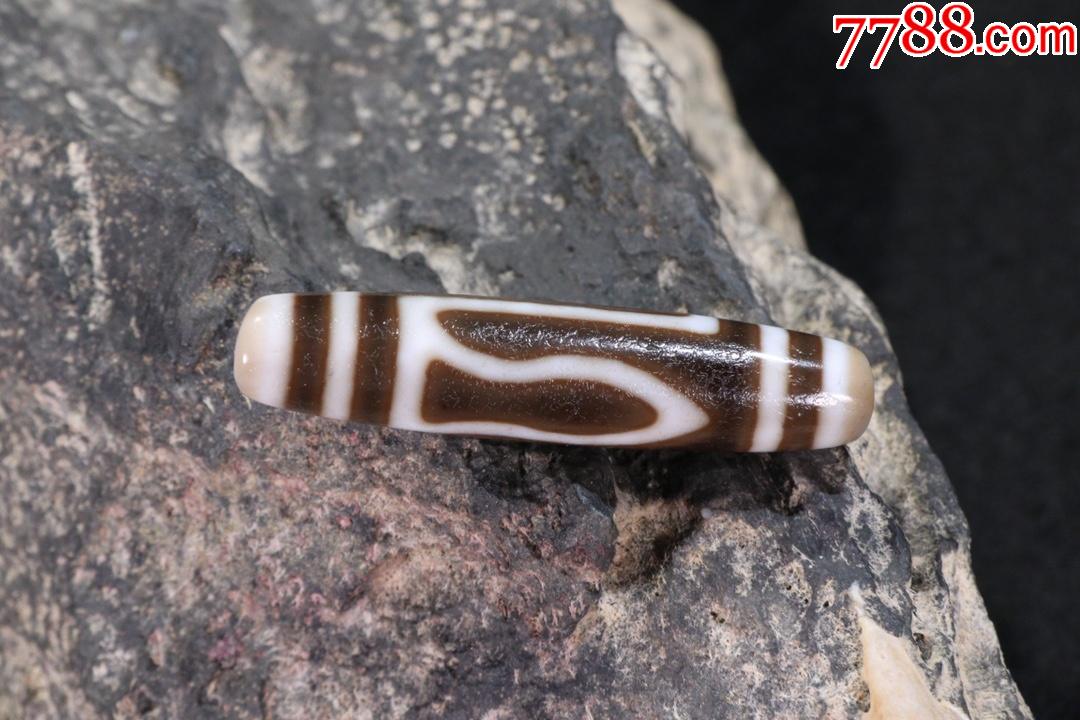 藏传精品至纯一眼山水天珠