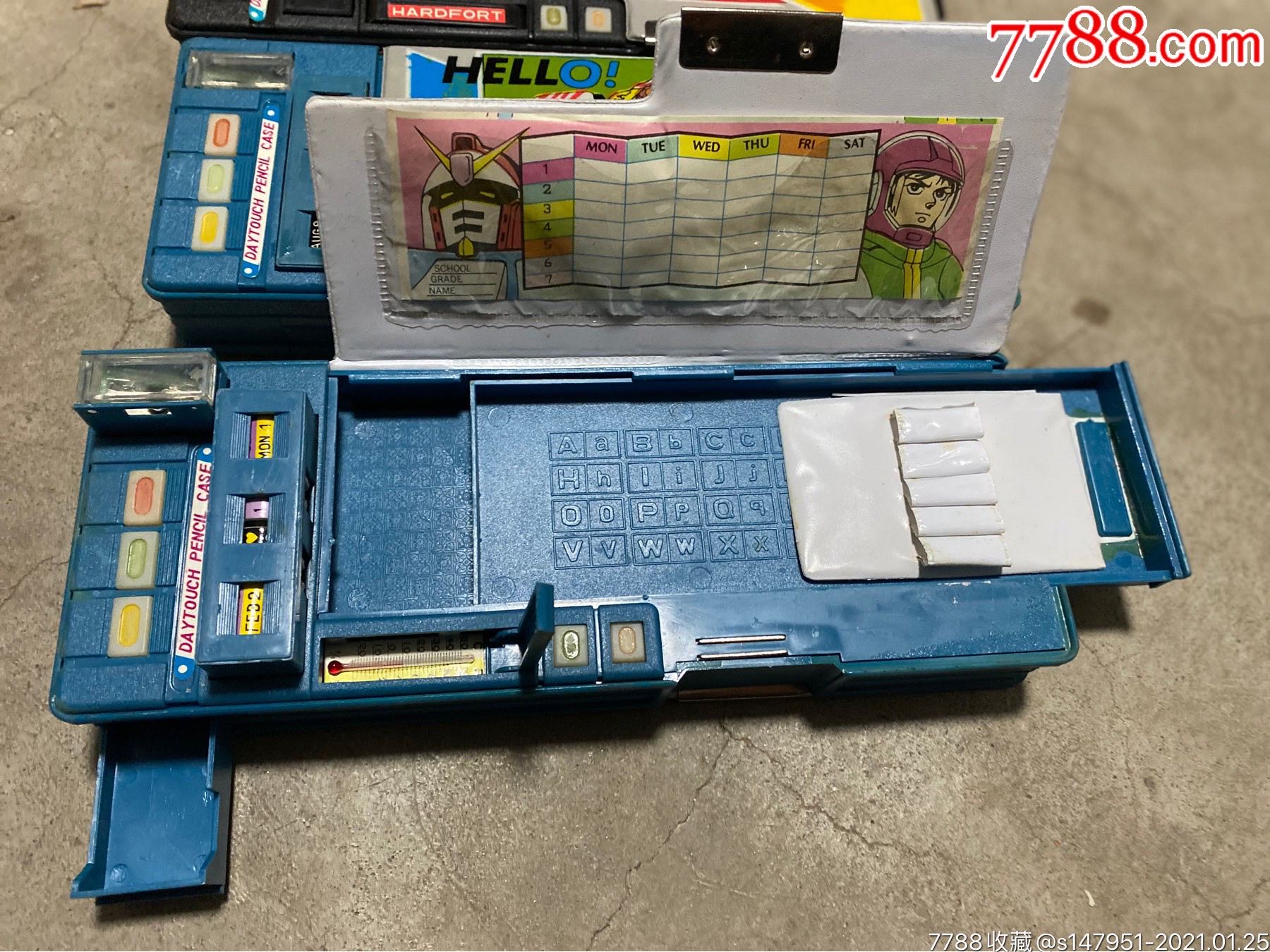 90年代塑料文具盒全新怀旧收藏道具