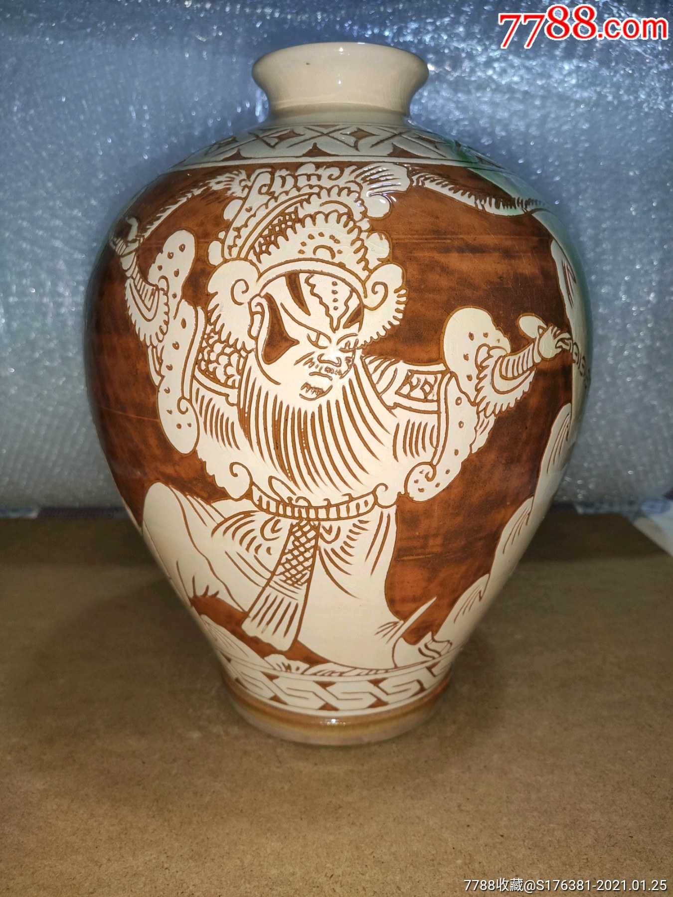 中国界首彩陶传承人中国陶瓷名门世家卢华卢莉华安徽工艺美术大师合作