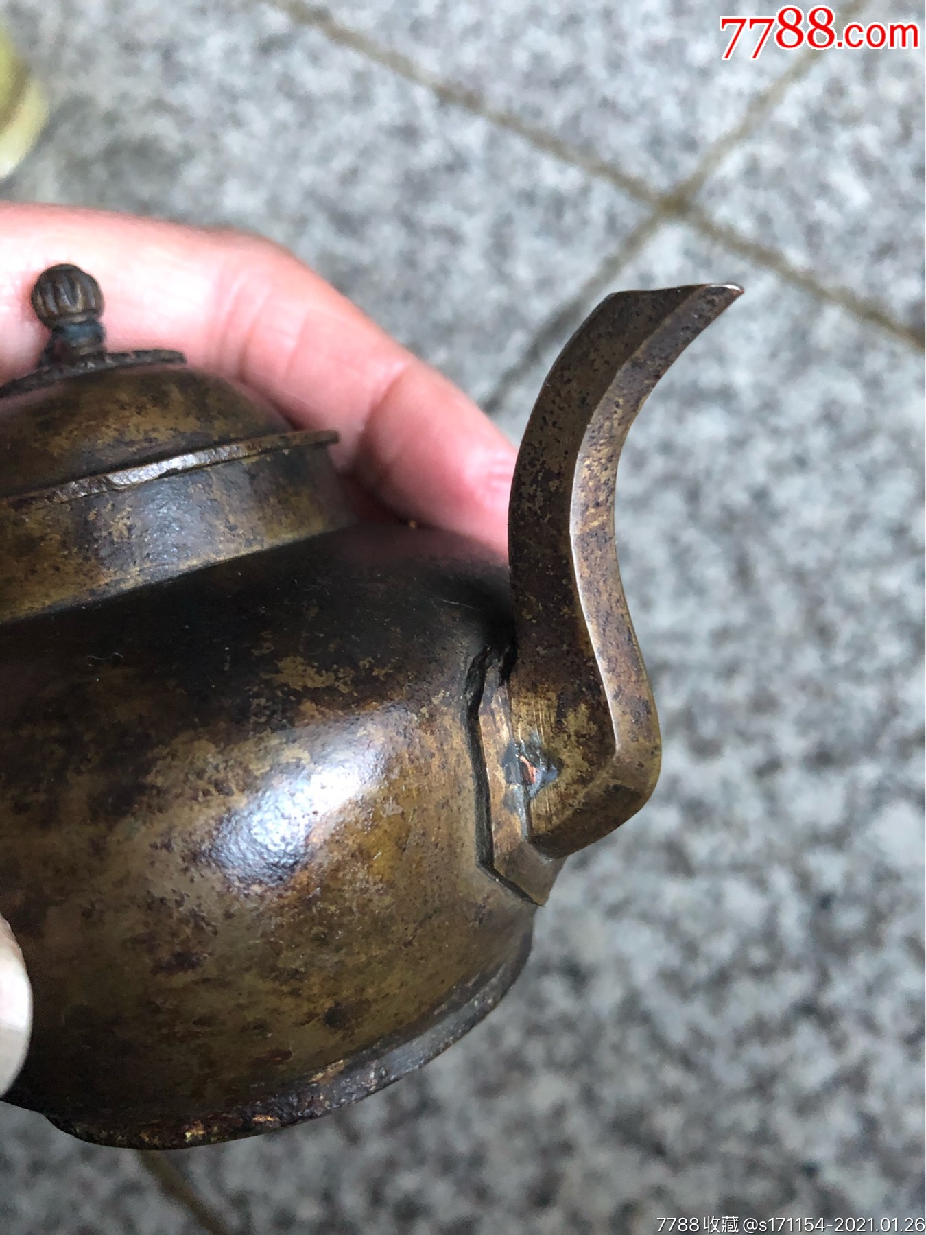 清代铜酒壶-价格:2800元-se78090336-铜壶/铜瓶-零售-7788旧书网