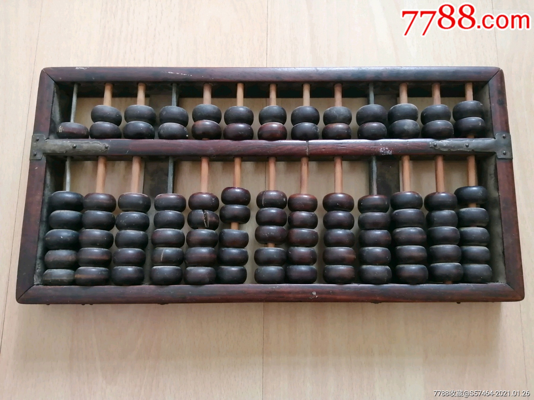 低价——民国老酸枝木十三档算盘