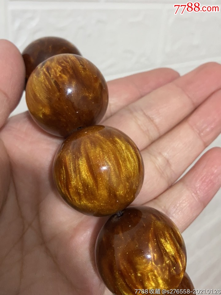 金丝海柳手串一个-其他手串/佛珠-7788文玩